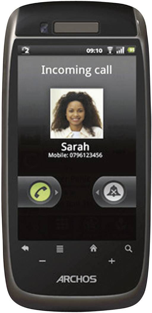Archos Smart Home Phone schnurloses analog Telefon (Android™, Touch-Farbdisplay, Schwarz)