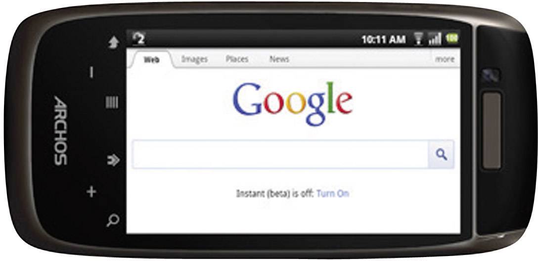 Archos Smart Home Phone schnurloses analog Telefon (Android™, Touch-Farbdisplay, Schwarz)