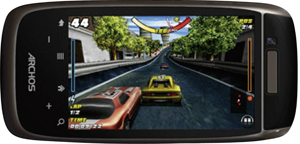 Archos Smart Home Phone schnurloses analog Telefon (Android™, Touch-Farbdisplay, Schwarz)