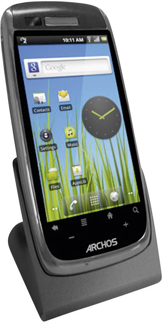 Archos Smart Home Phone schnurloses analog Telefon (Android™, Touch-Farbdisplay, Schwarz)