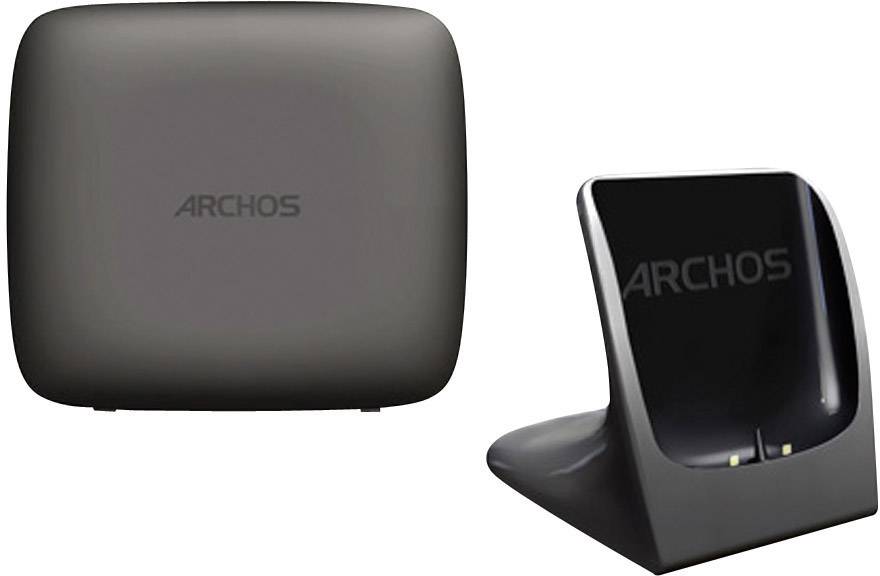 Archos Smart Home Phone schnurloses analog Telefon (Android™, Touch-Farbdisplay, Schwarz)