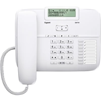 Gigaset DA710 Schnurgebundenes Telefon, analog Headsetanschluss, Freisprechen Matt Weiß Gigaset DA710 Schnurgebundenes Telefon, analog Headsetanschluss, Freisprechen Matt Weiß