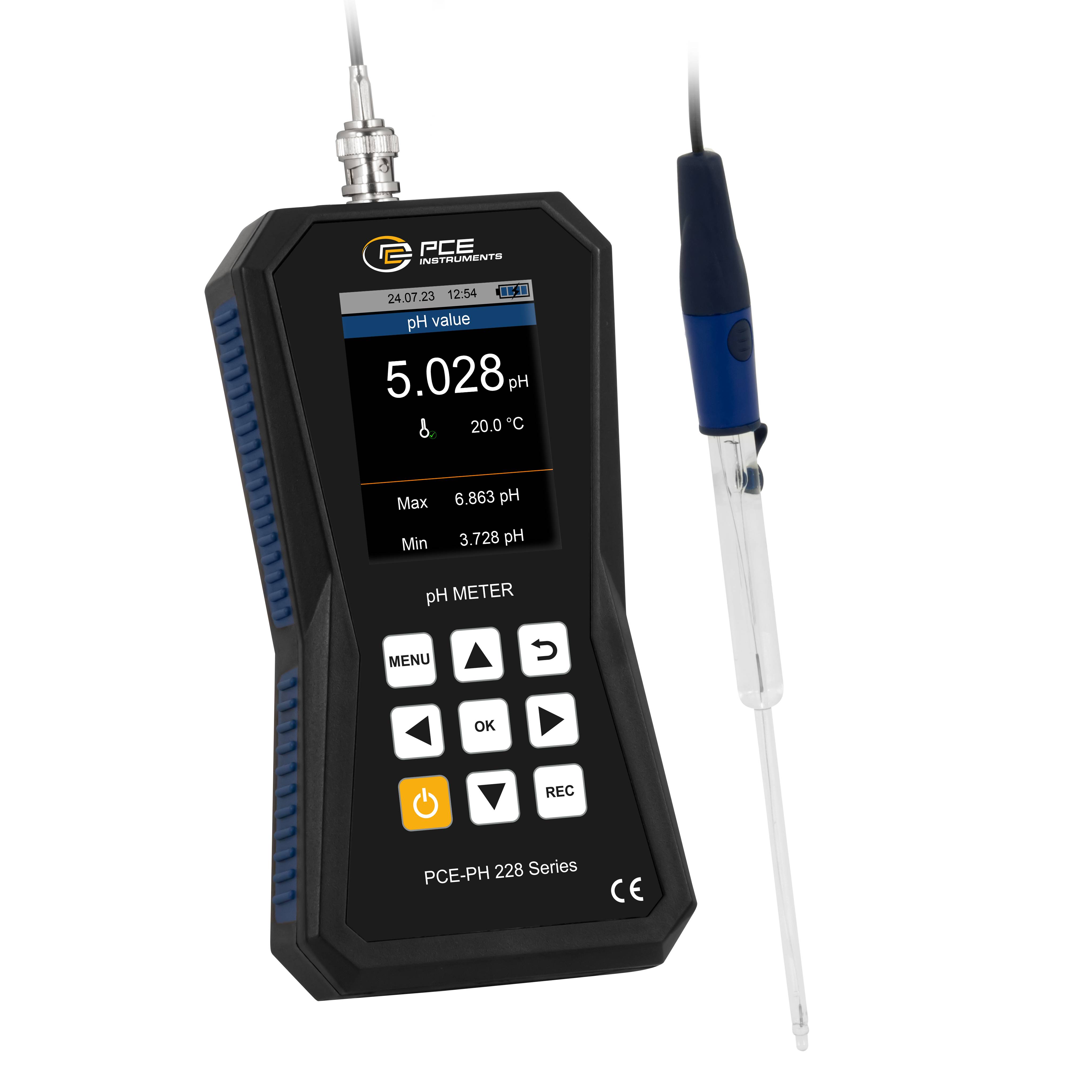 PCE Instruments PCE-PH 228LAB-ME3 pH-Messgerät pH-Wert, Temperatur, Redox (ORP)