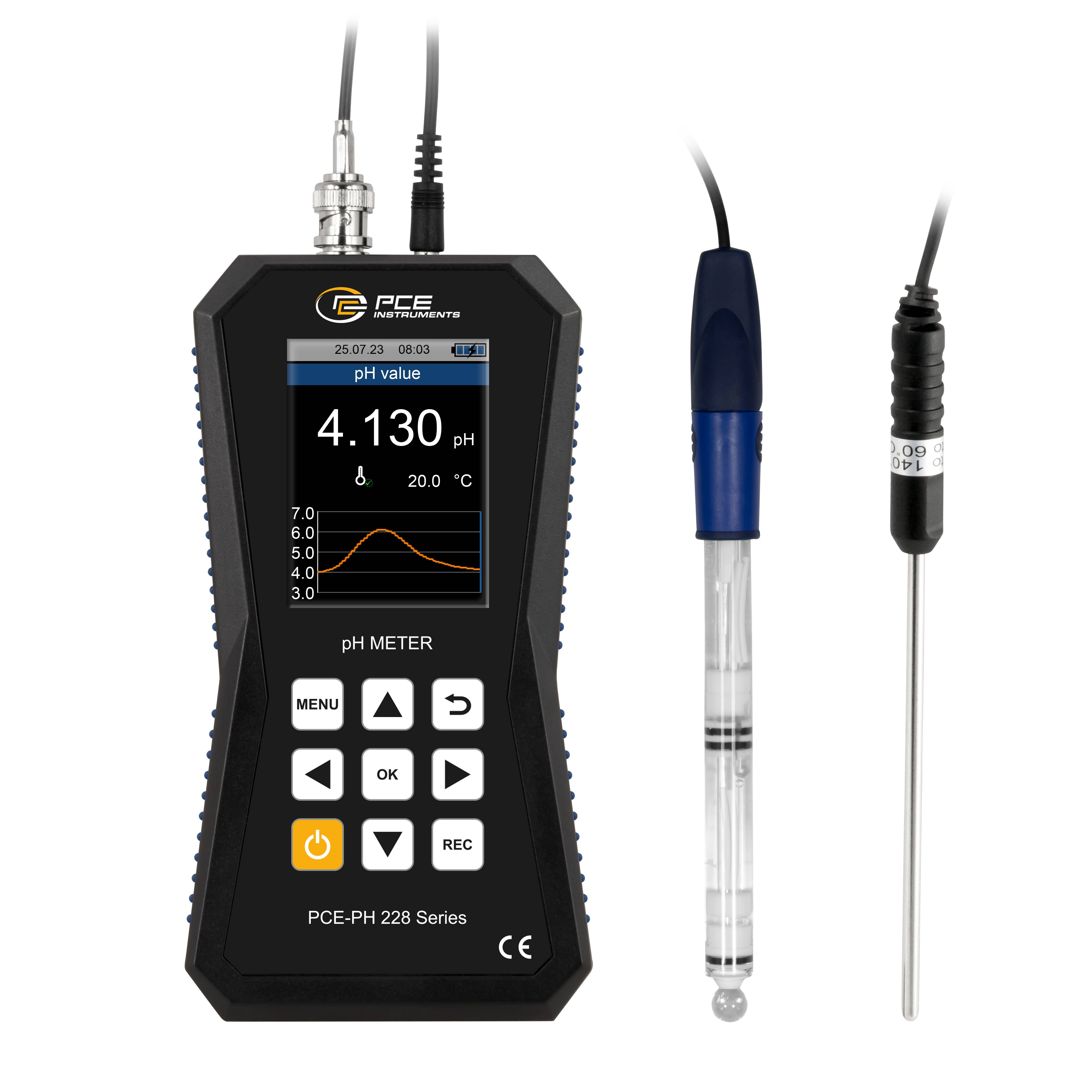 PCE Instruments PCE-PH 228LAB-HTE pH-Messgerät pH-Wert, Temperatur, Redox (ORP)