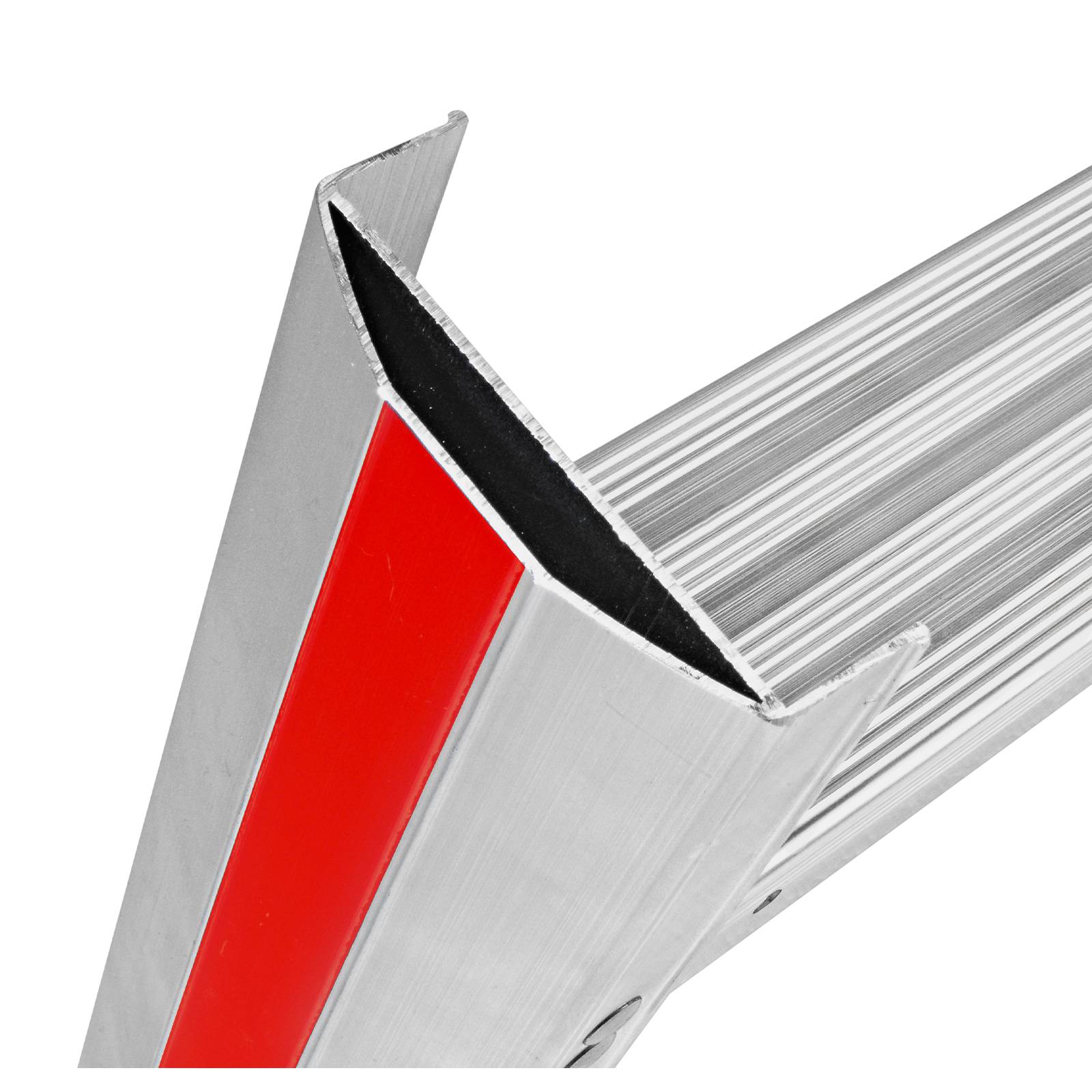 Hymer Stufenstehleiter mit vernieteten Leiterschuhen 2x7 Stufen