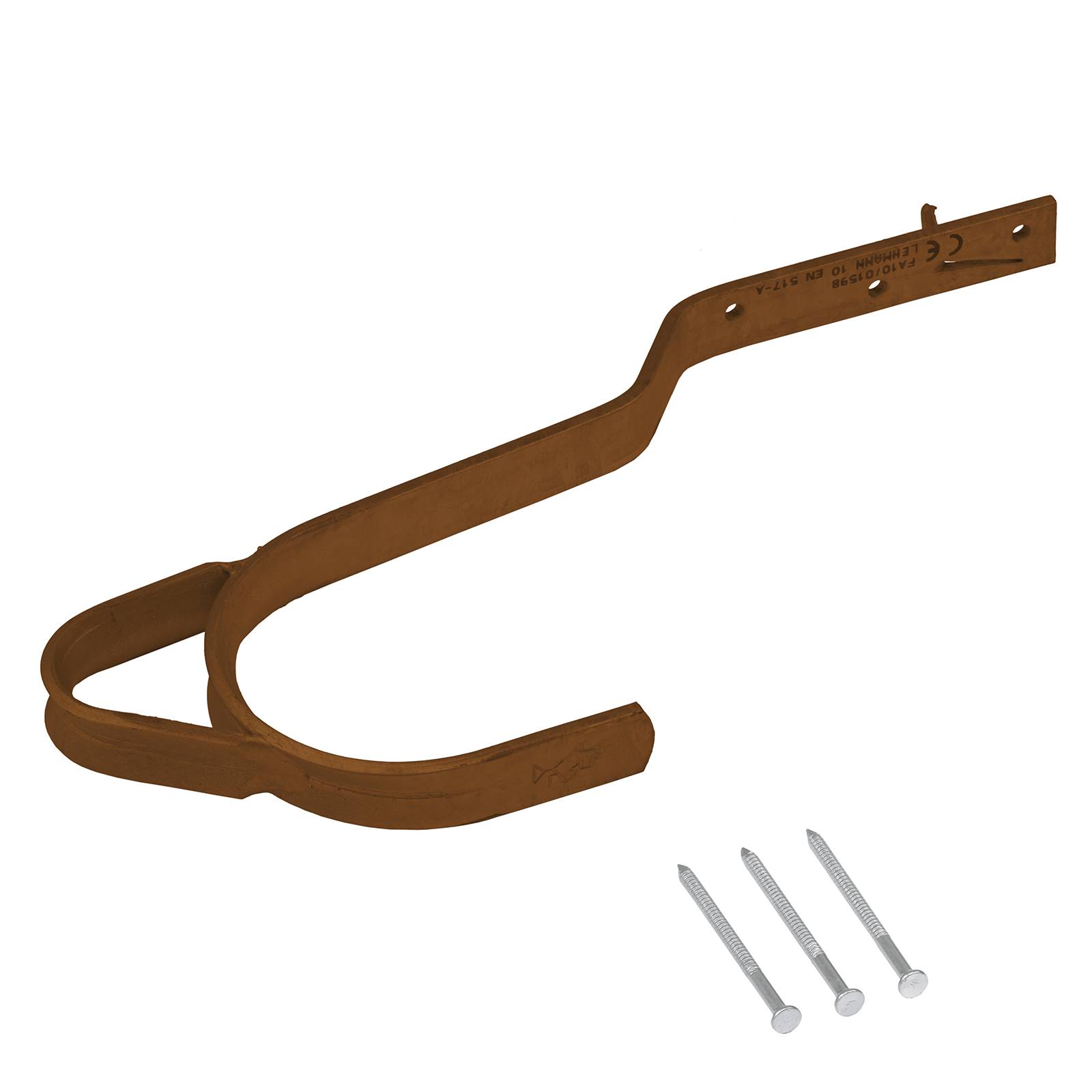 Hymer Sicherheits-Dachhaken Typ A RAL 8014 sepiabraun für Ziegel, Pfannen und sonstige Bedachungen