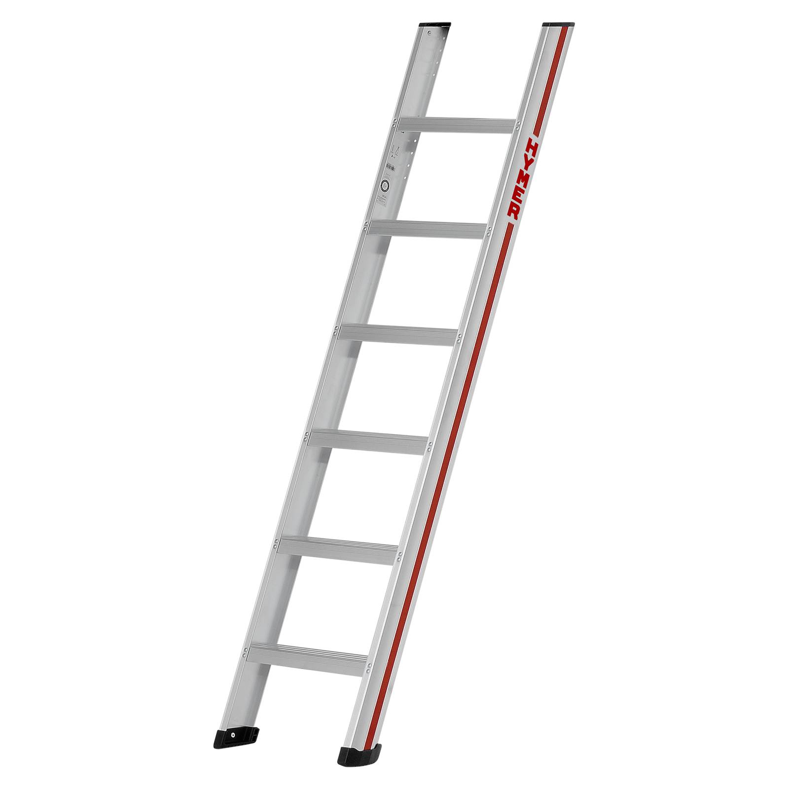 Stufen-Anlegeleiter, 6 Stufen, Leiterlänge 1750 mm, B. 425 mm, Gewicht 4 kg