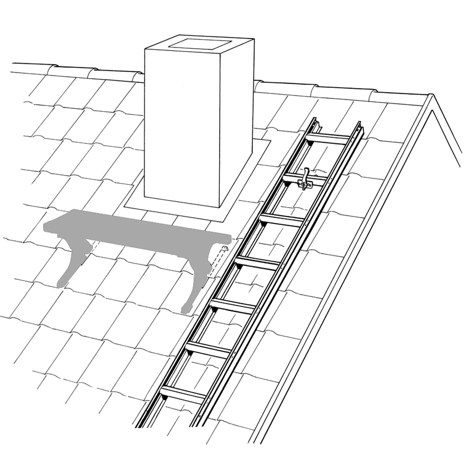 Trittflächenset, sepiabraun, Gewicht 8 kg, belastbar 150 kg, 2 Laufsteghalter +