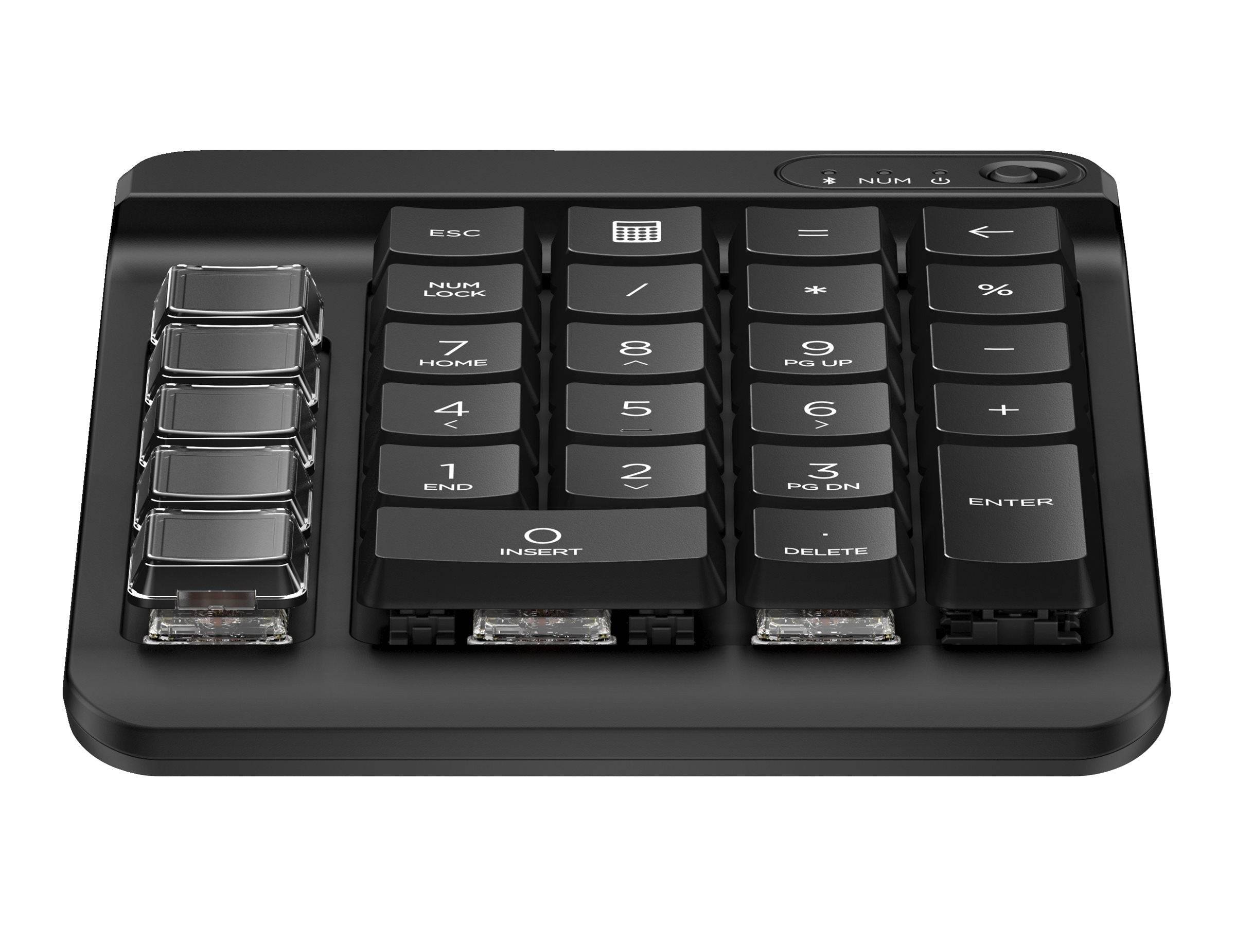 HP 430 - Tastenfeld - 9 programmierbare Tasten, geringer Tastenhub, austauschbare Tastenkappen mit Aufklebern