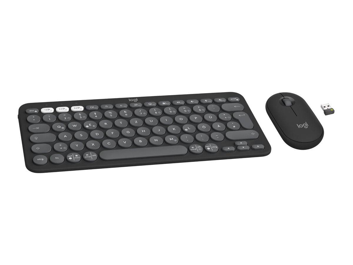 Logitech Pebble 2 Combo Sæt med mus og tastatur Saks Trådløs US