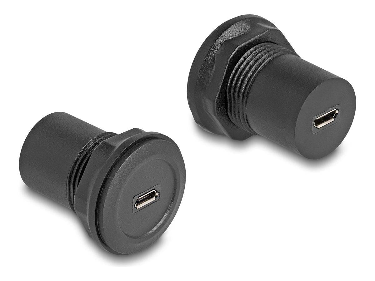 Delock USB-Adapter - mini-USB Typ B (W) zu mini-USB Typ B (W) - Schwarz