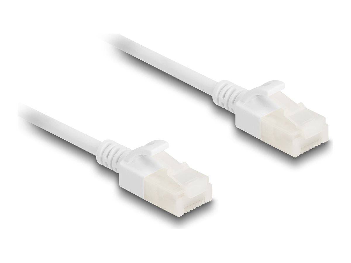 Delock RJ45 Netzwerkkabel Cat.6a Stecker zu mit robuster Rastnase Industrietauglich Netzwerk CAT 6a UTP 0,5 m