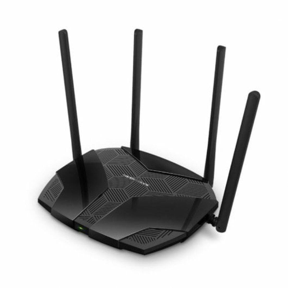 TP-LINK - Mercusys MR80X, Wi-Fi 6 (802.11ax), Dual-Band (2,4 GHz/5 GHz), Eingebauter Ethernet-Anschluss, Schwarz, Tablet