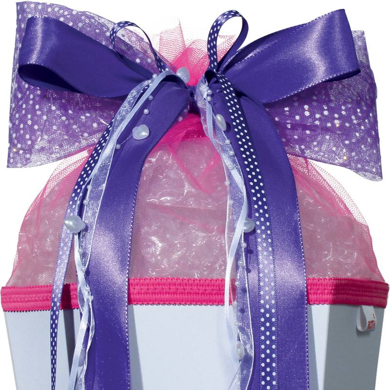 Schultütenschleife LED Shining Dots - gebunden