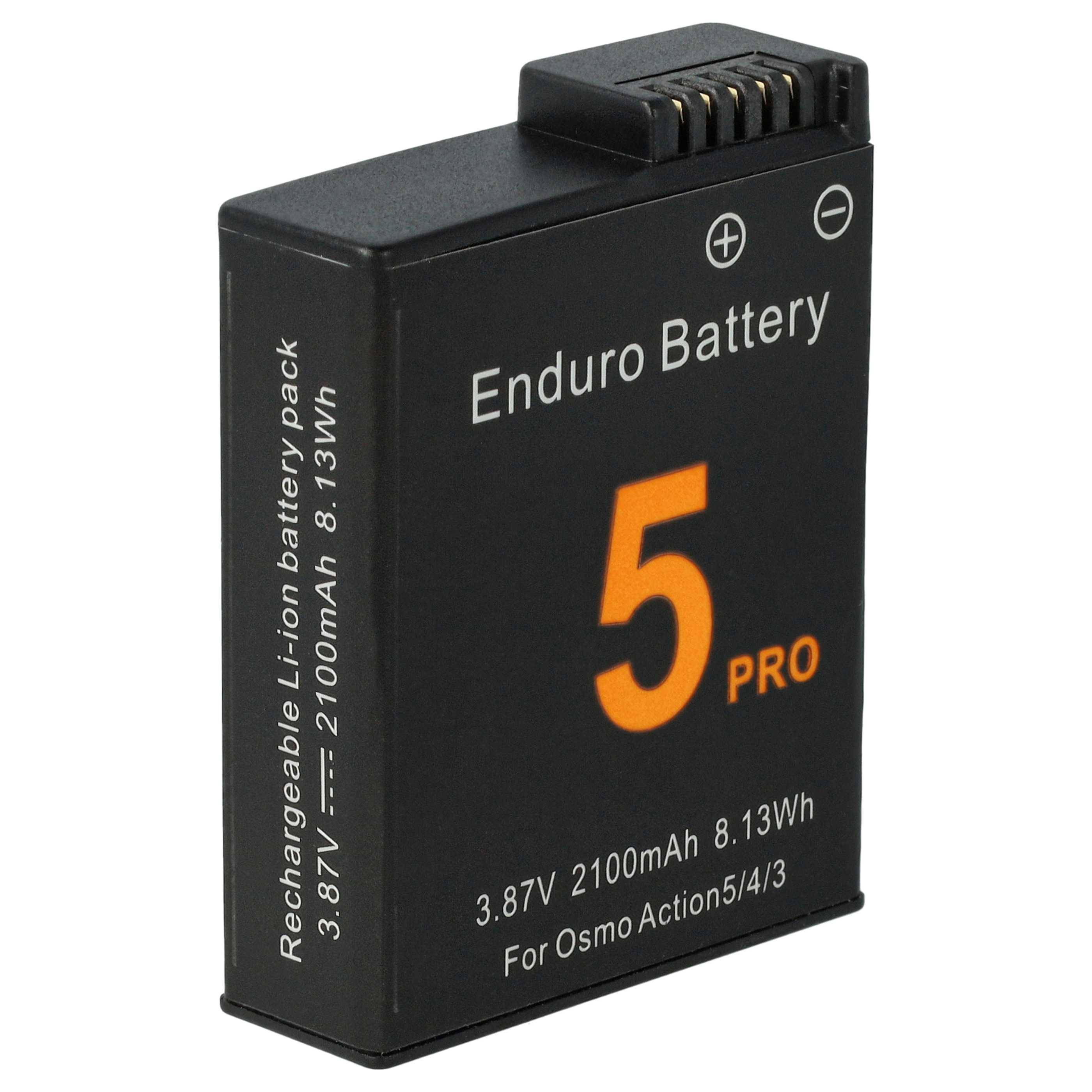 vhbw Akku Ersatz für DJI BCX204-1950-3.87 | CP.OS.00000370.01, JH-ACT5 für Tragbare Mini-Kamera (2100 mAh, 3,8 V