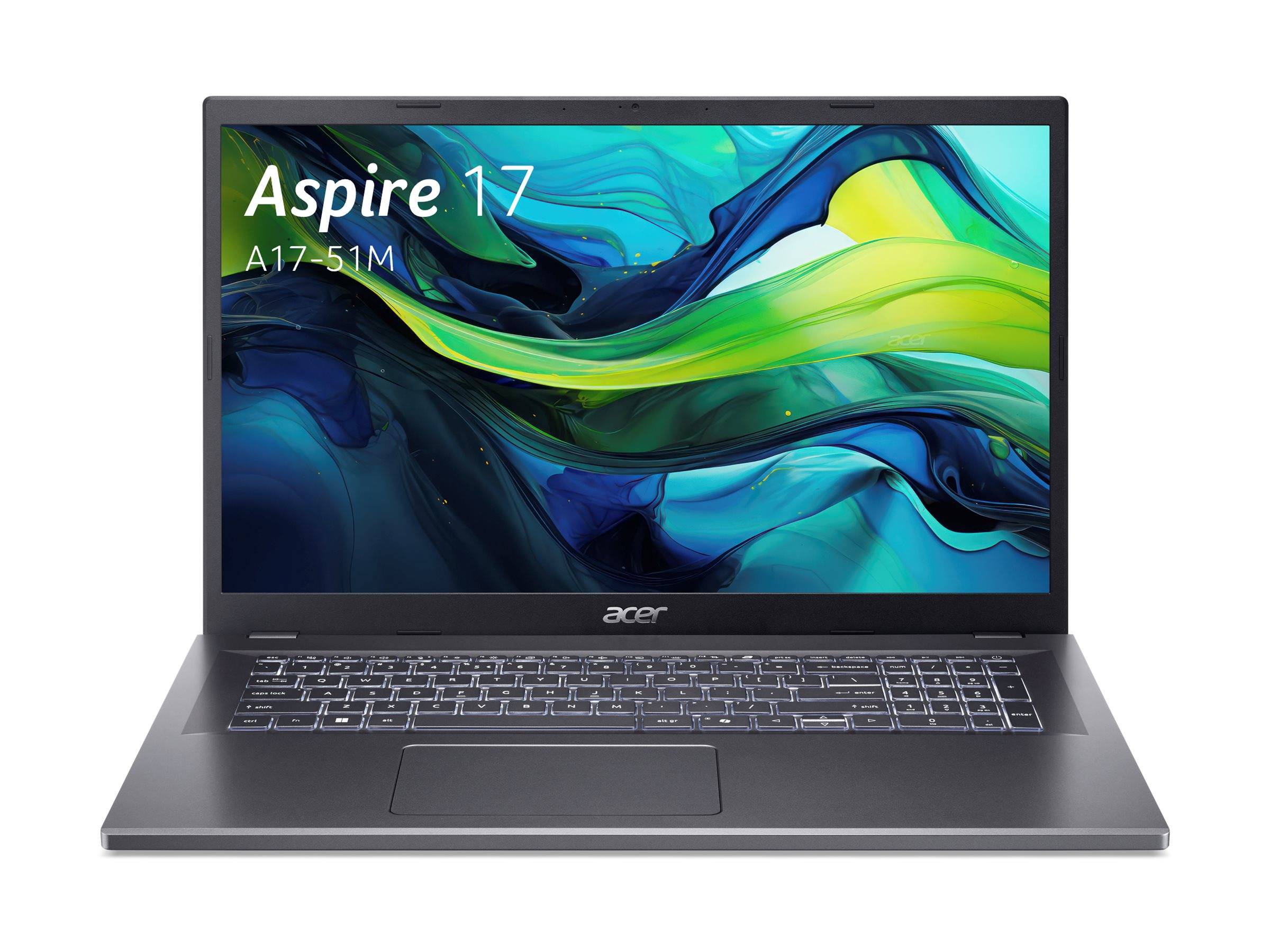 Acer Aspire 17 A17-51M - Intel Core 7 150U / 1.8 GHz - Win 11 Home - Intel Graphics - 16 GB RAM - 512 GB SSD NVMe - 43.9
