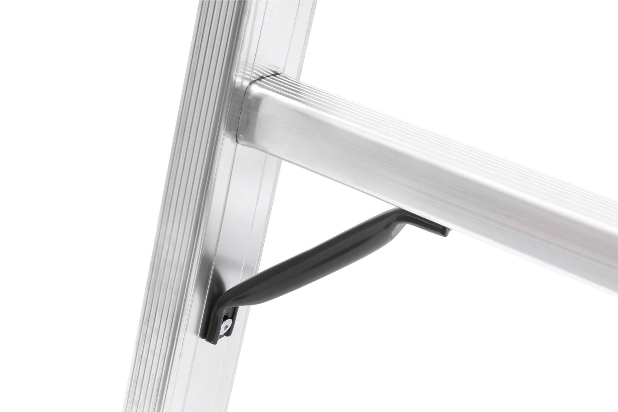 Hymer Sprossenstehleiter mit profiliertem Strangpressprofil 2x9 Sprossen