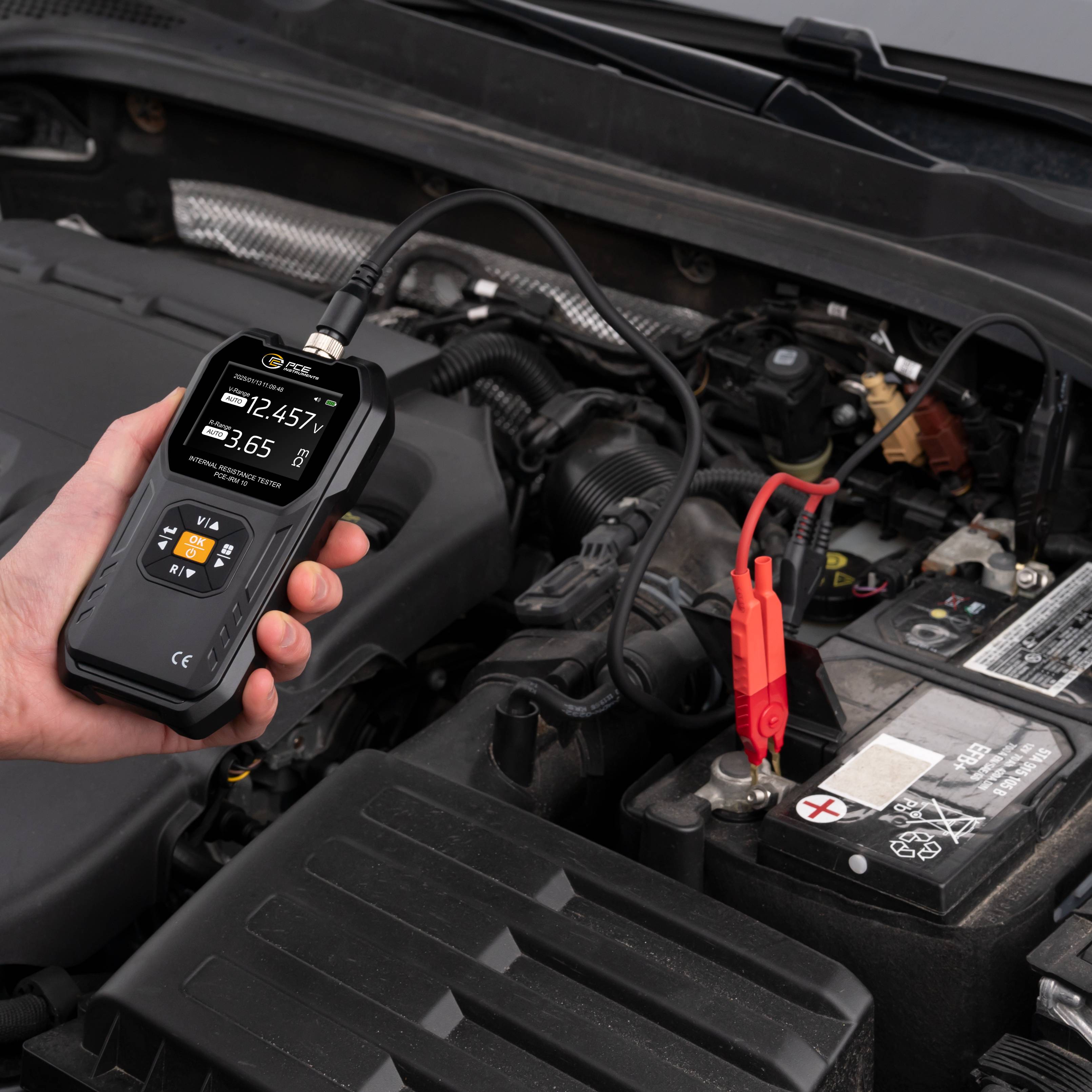 PCE Instruments PCE-IRM 10 Hand-Multimeter |Widerstand 0 mΩ .. 200Ω |Genauigkeit ± 0,5% |Gleichspannung 0 .. 100V