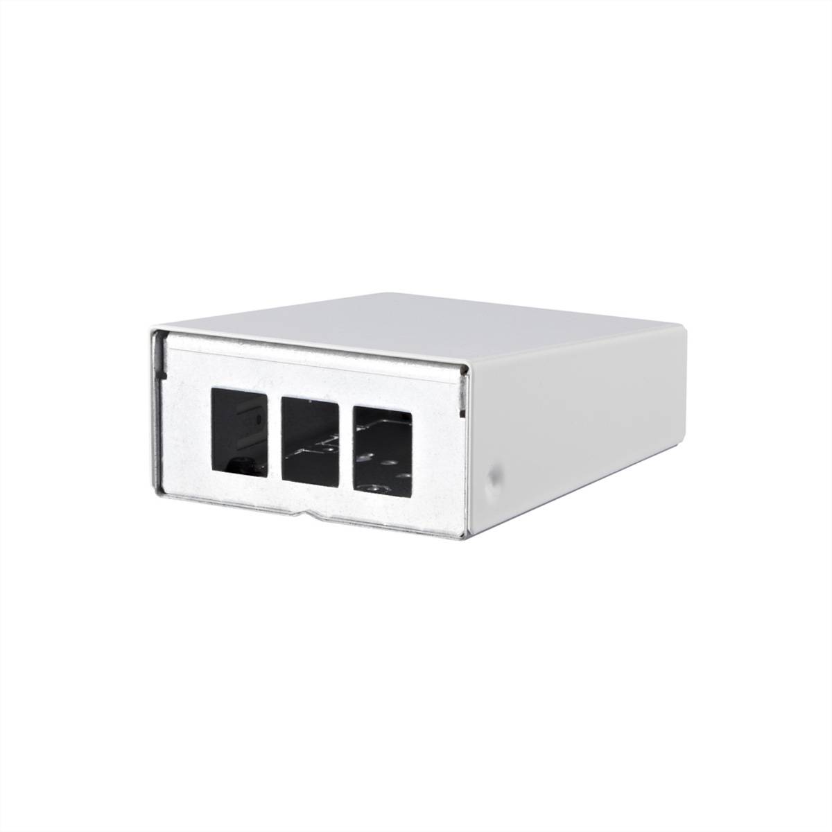 Metz Connect Keystone AP-Gehäuse 3 Port reinweiß RAL9010