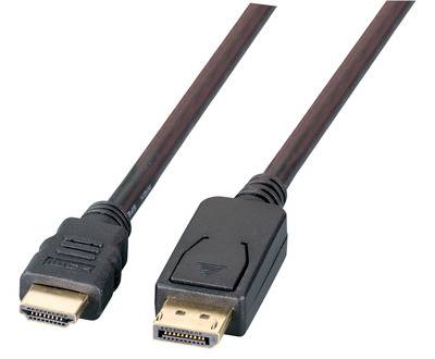 EFB DisplayPort/HDMI Kabel FullHD A-A St-St, 2m, schwarz
