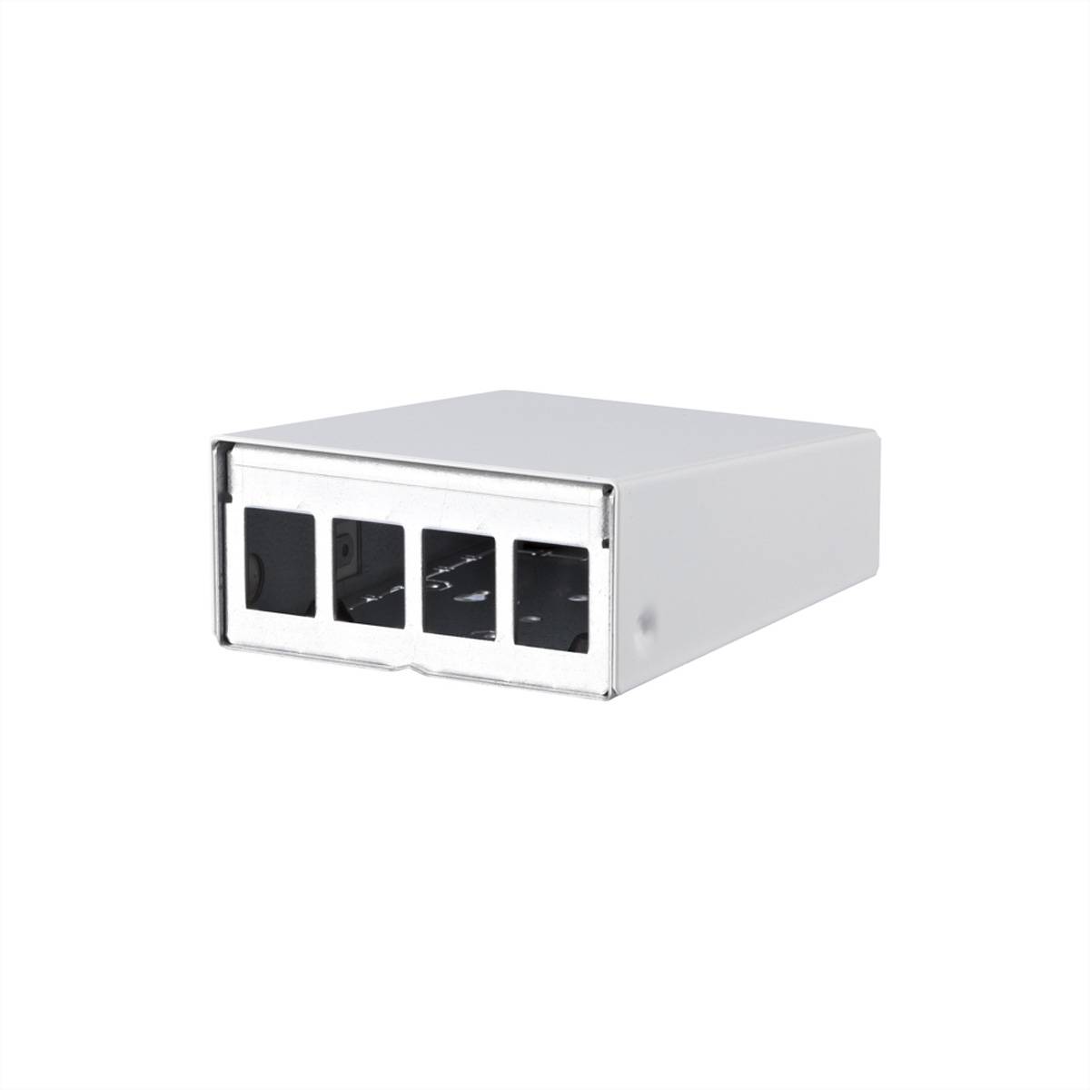Metz Connect Keystone AP-Gehäuse 4 Port reinweiß RAL9010