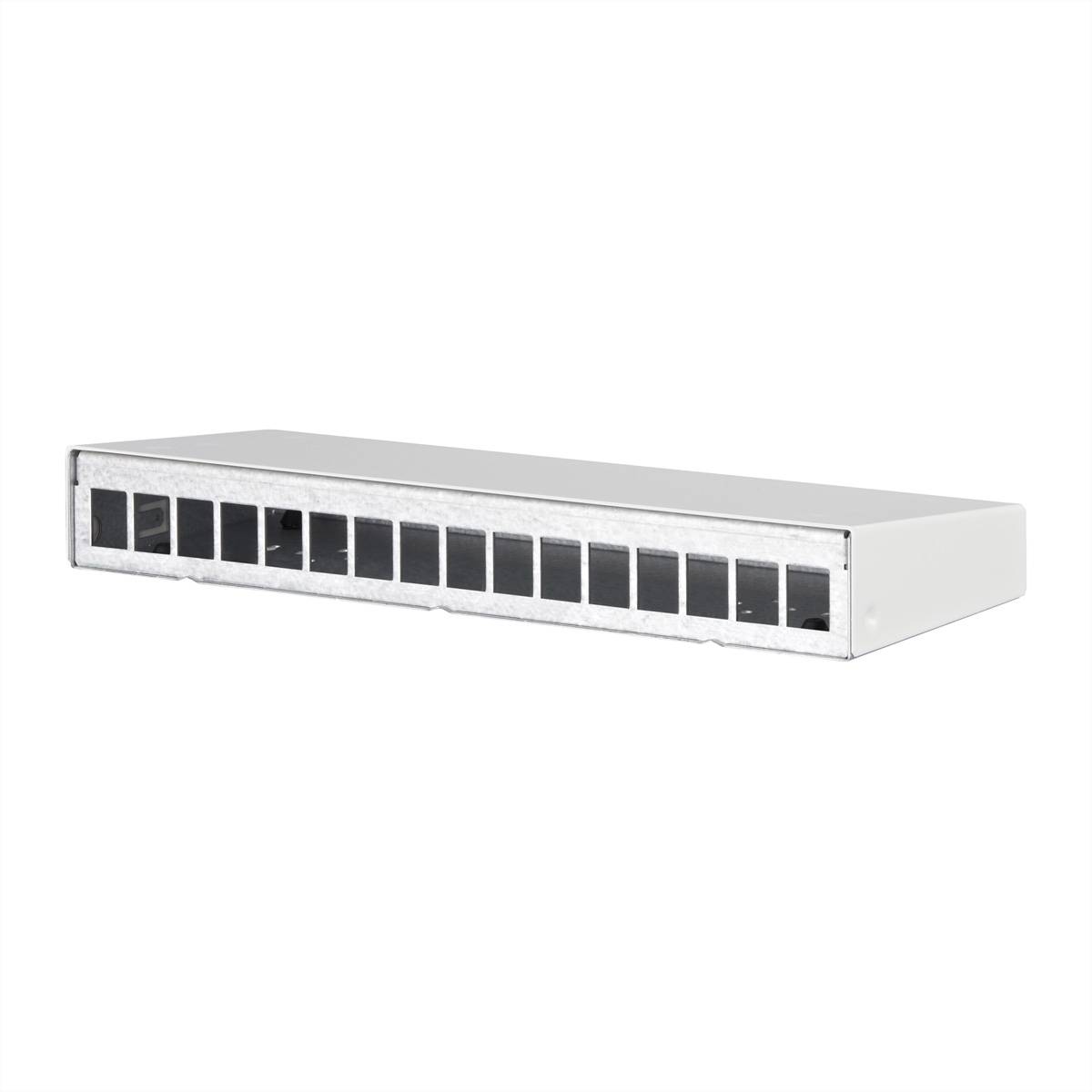 Metz Connect Keystone AP-Gehäuse 16 Port reinweiß RAL9010