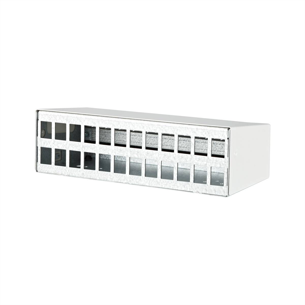 Metz Connect Keystone AP-Gehäuse 24 Port reinweiss RAL9010