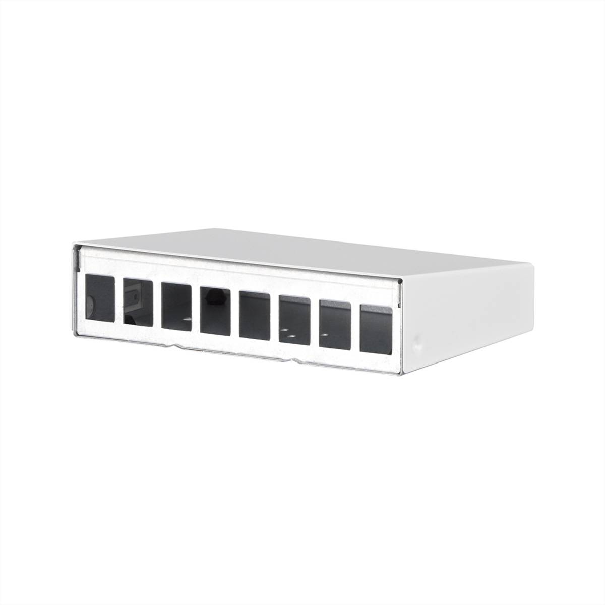 Metz Connect Keystone AP-Gehäuse 8 Port reinweiß RAL9010