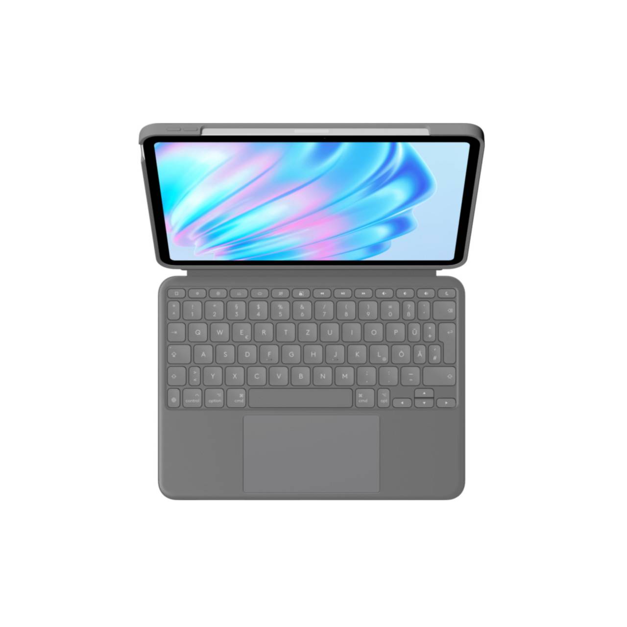 Logitech Combo Touch - QWERTZ - Deutsch - Trackpad - 1,8 cm - 1 mm - Apple