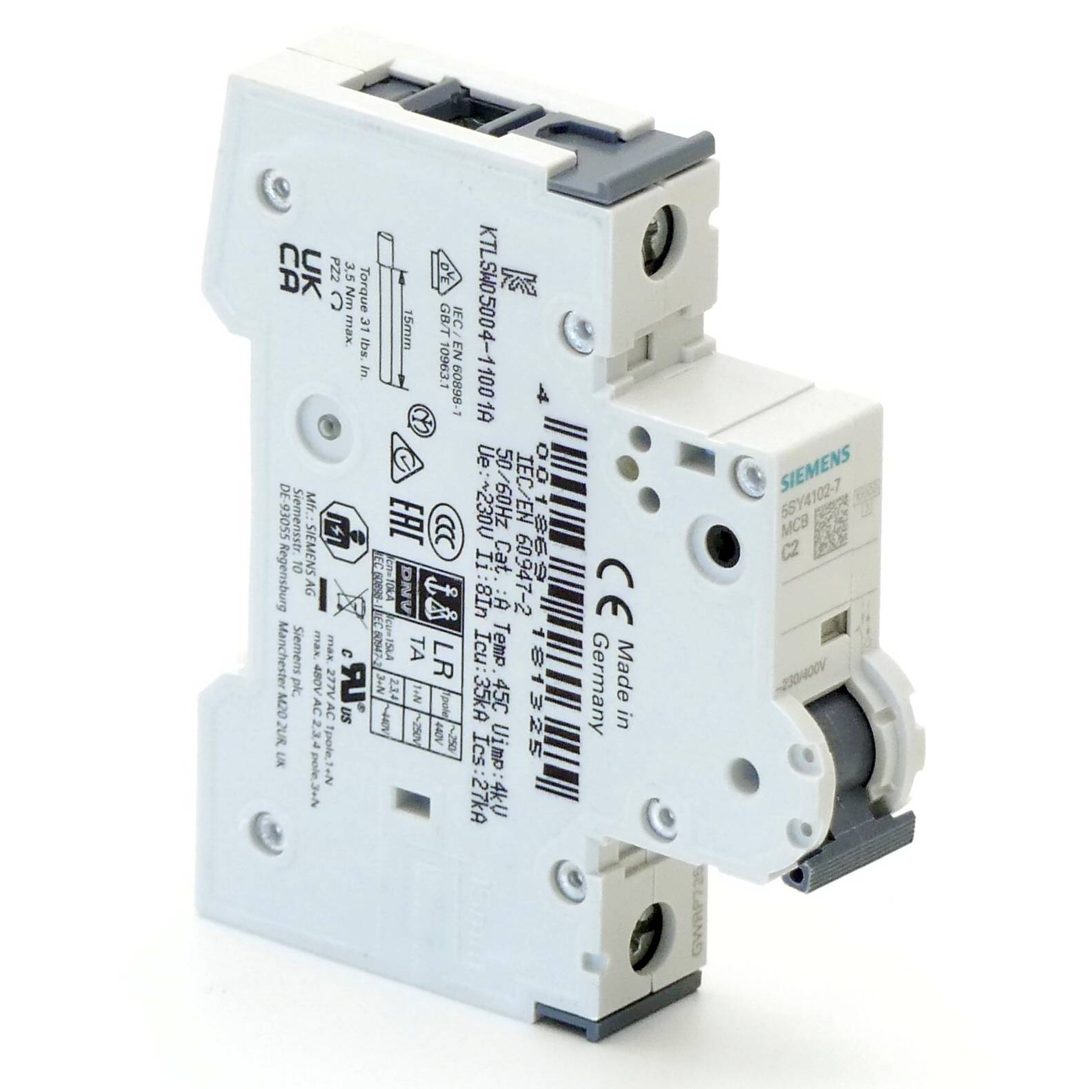 Siemens Leitungsschutzschalter (5SY4102-7)