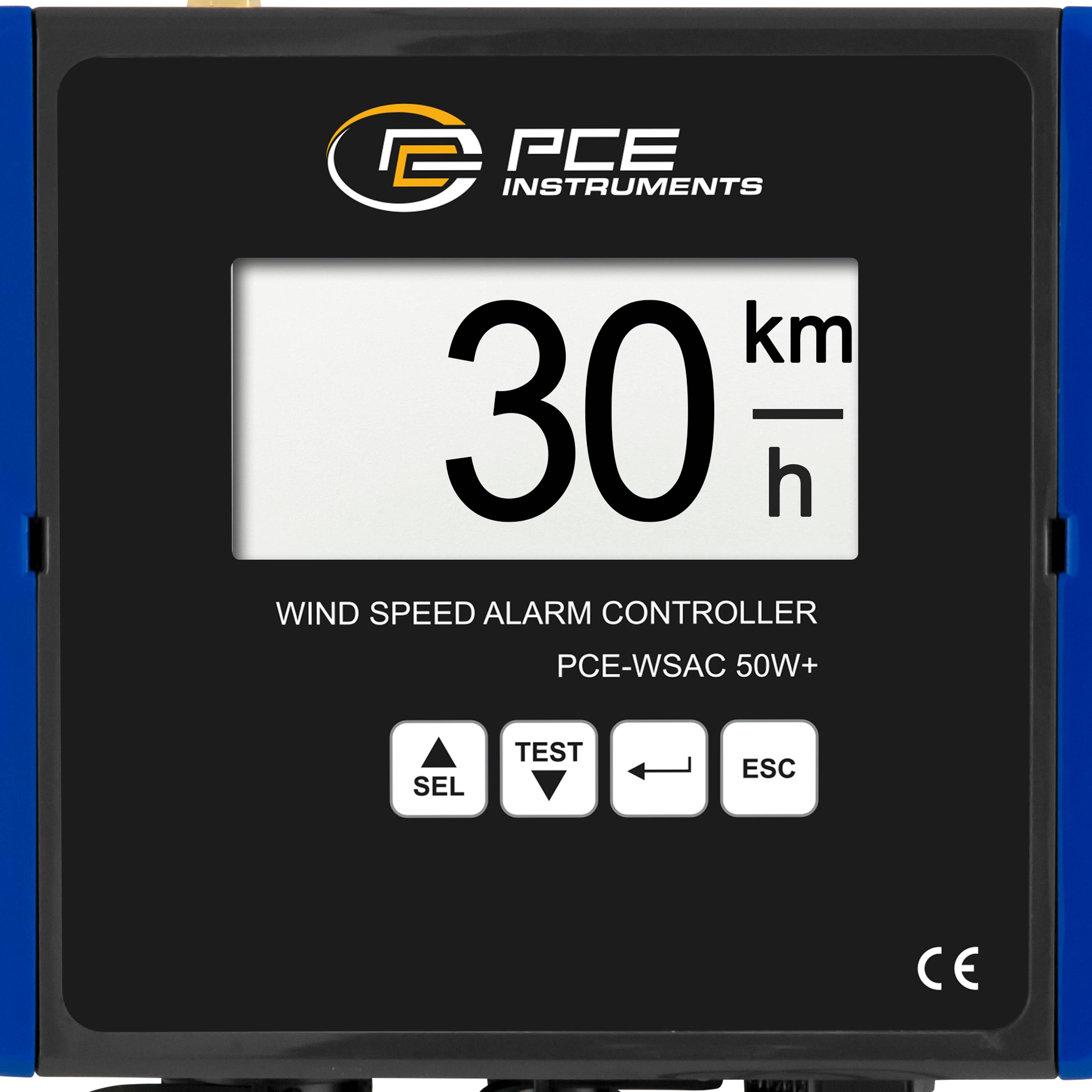 PCE Instruments PCE-WSAC 50W+ 230 Anemometer 1 bis 50 m/s mit Datenloggerfunktion