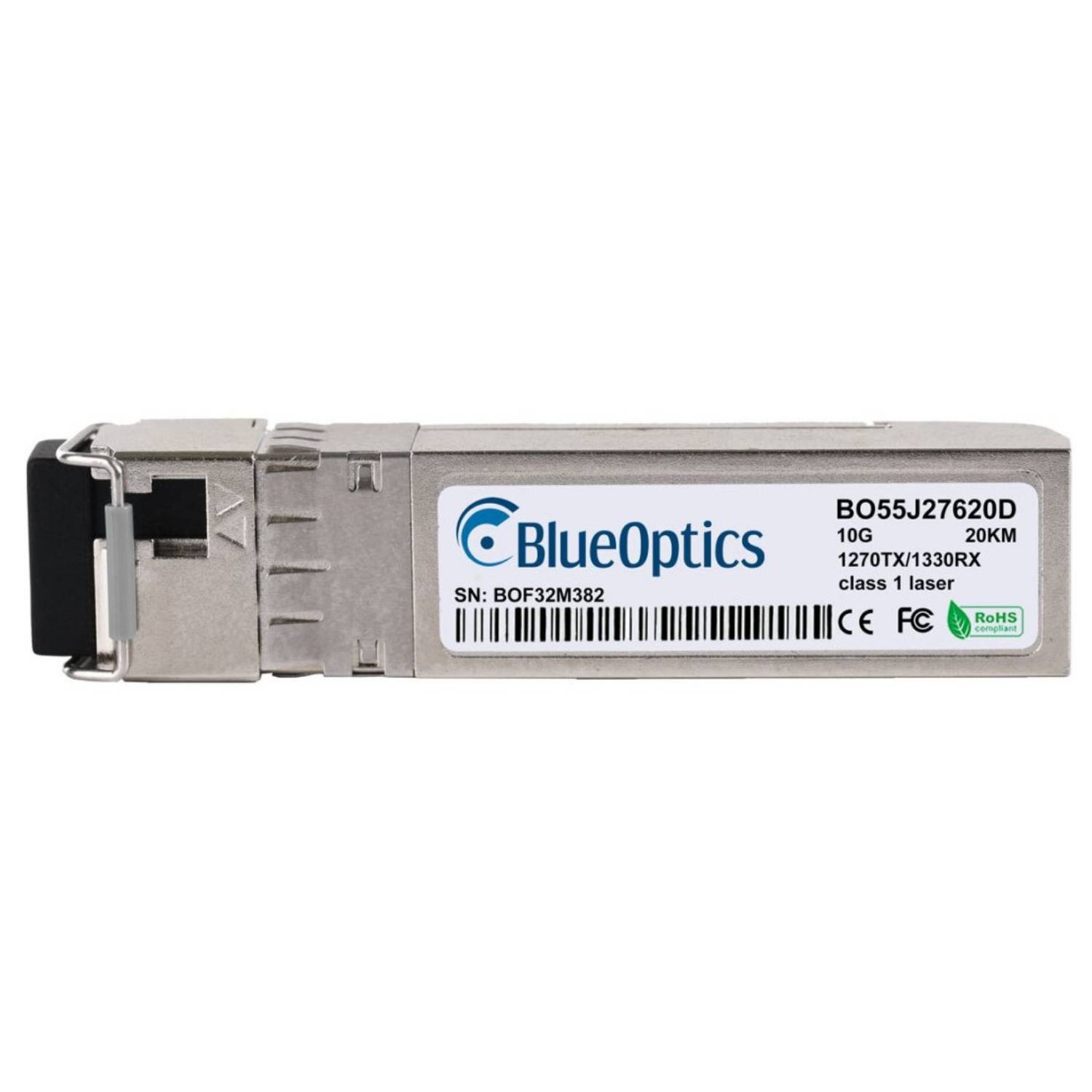 BlueOptics LevelOne SFP-10G-BX-U BlueOptics BO55J27620D SFP+ Bidi Transceiver, LC-Simplex,