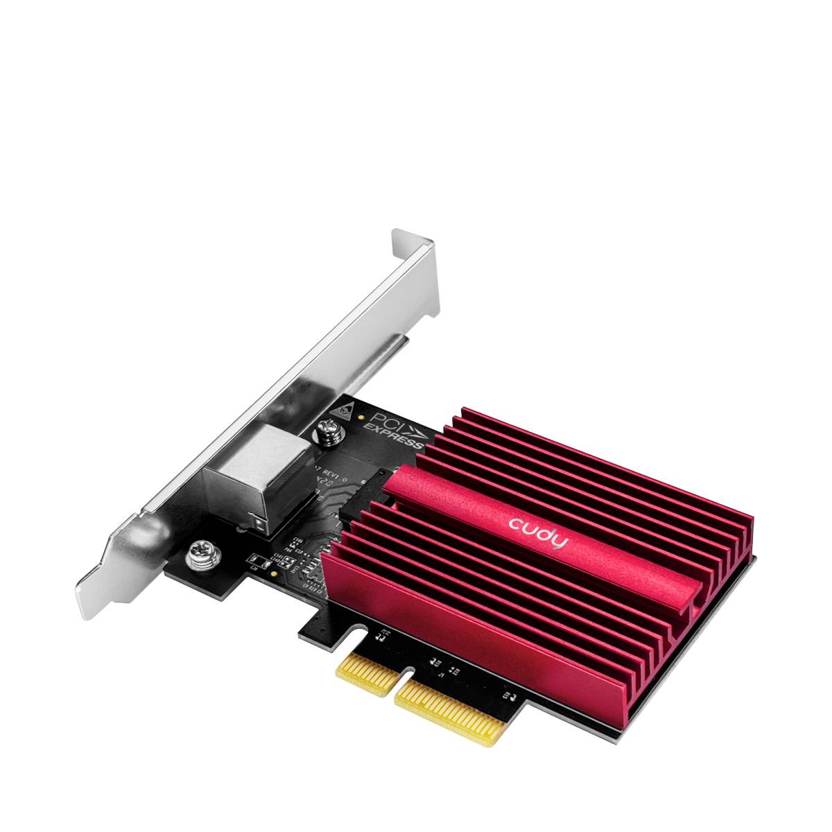 PE10G, Eingebaut, Kabelgebunden, PCI Express, Ethernet, 10000 Mbit/s, Rot