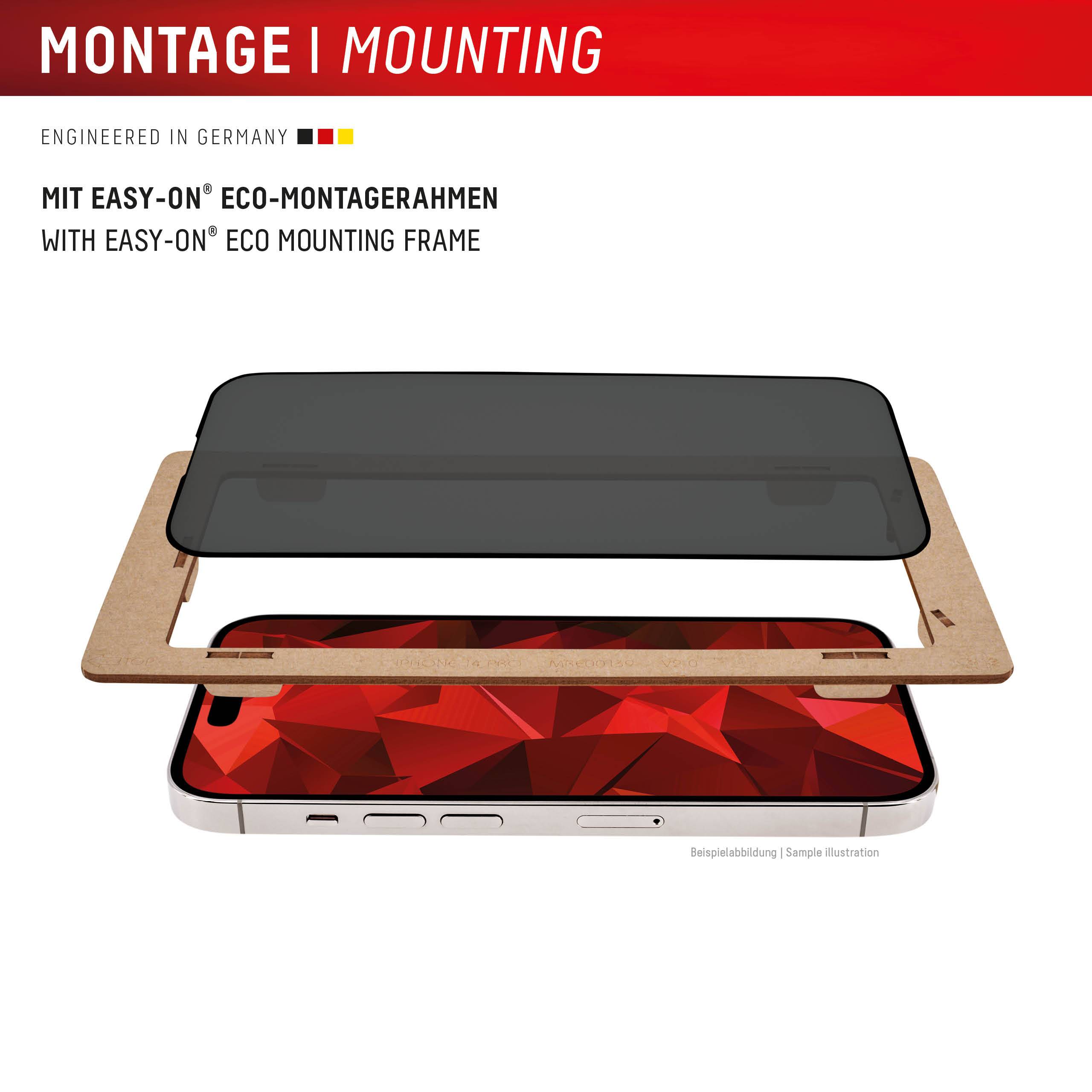 DISPLEX Privacy Full Cover Panzerglas (10H) für Samsung Galaxy