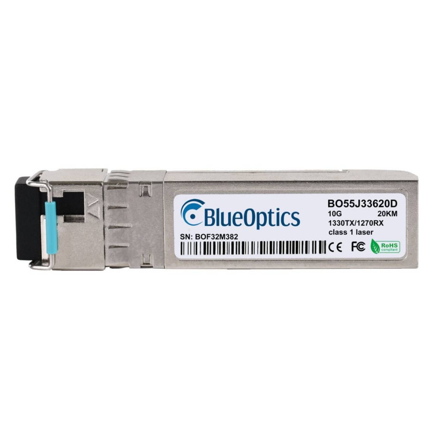 BlueOptics Cumulus SFP-10G-BX-D BlueOptics BO55J33620D SFP+ Bidi Transceiver, LC-Simplex,