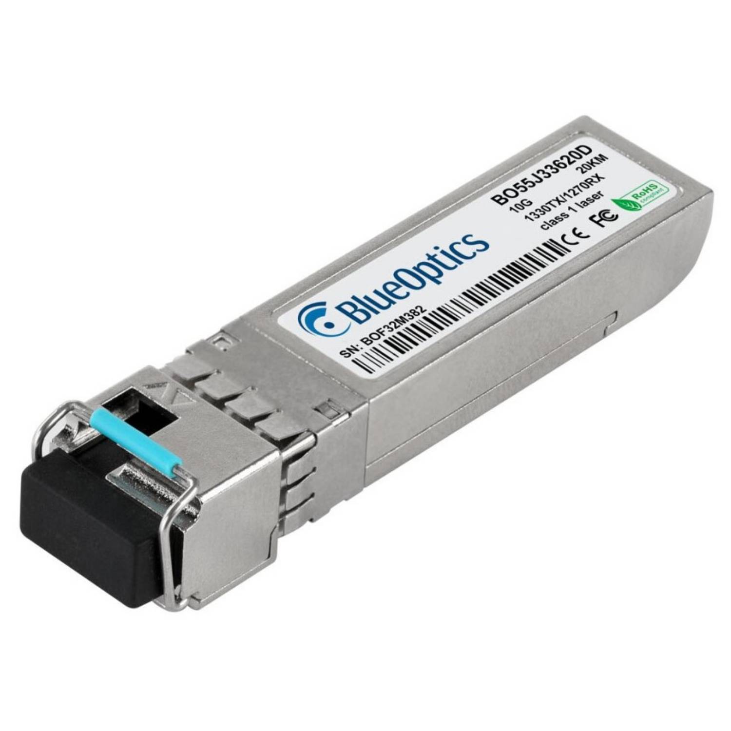 BlueOptics Cumulus SFP-10G-BX-D BlueOptics BO55J33620D SFP+ Bidi Transceiver, LC-Simplex,