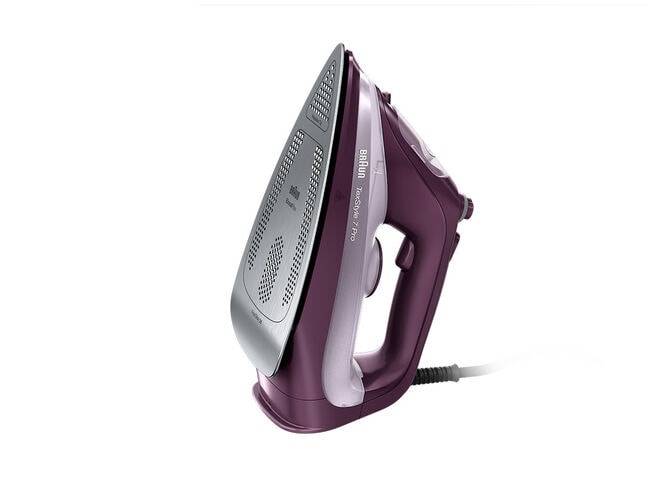 Braun TexStyle 7 Pro SI 7181 VI Bügeleisen Trocken- & Dampfbügeleisen EloxalPlus soleplate 3100 W Violett