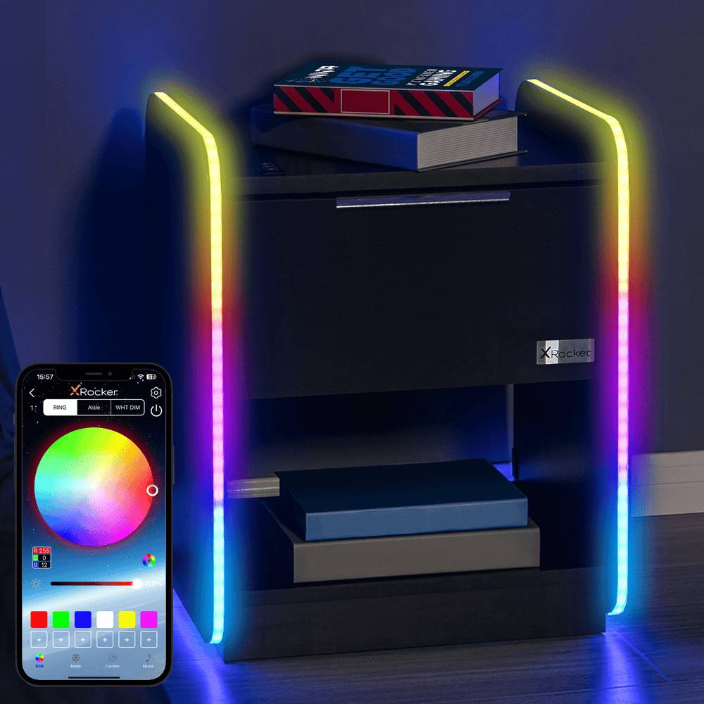 XRocker X Rocker Electra - Bedside cabinet - MDF - Schwarz