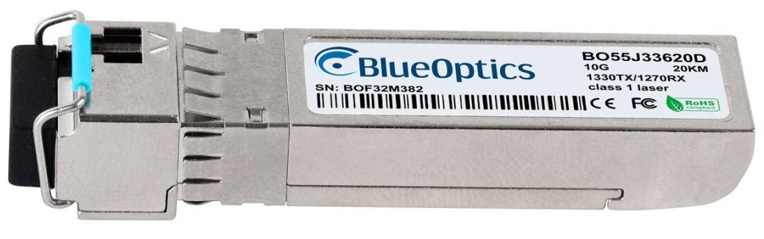 BlueOptics MRV SFP-10GD-BX32-20 BlueOptics BO55J33620D SFP+ Bidi Transceiver, LC-Simplex,