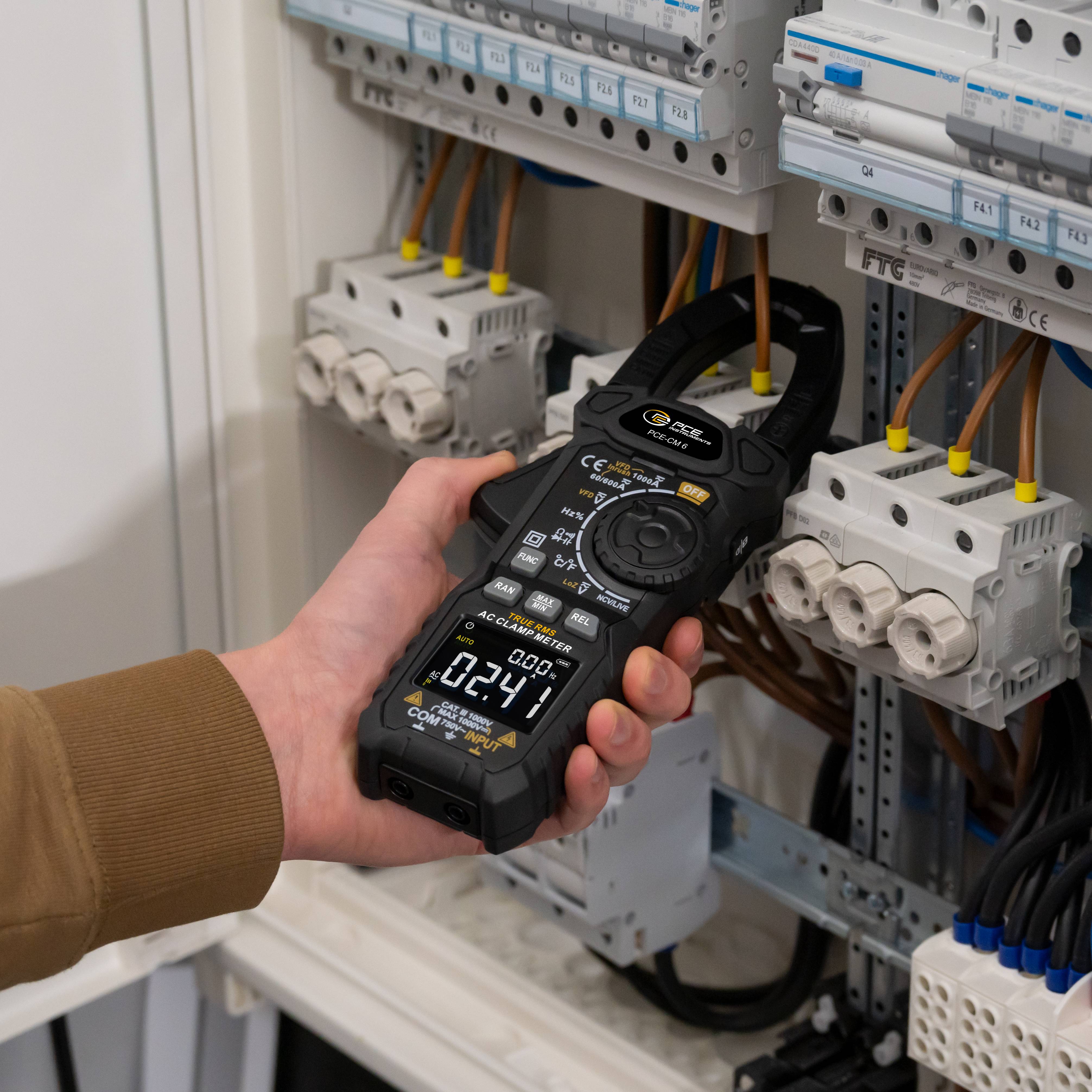 PCE Instruments Hand-Multimeter PCE-CM 6 digital |Wechselstrom 0,1 ... 1000A |6000 Counts |CAT III 1000V |CAT IV 600V
