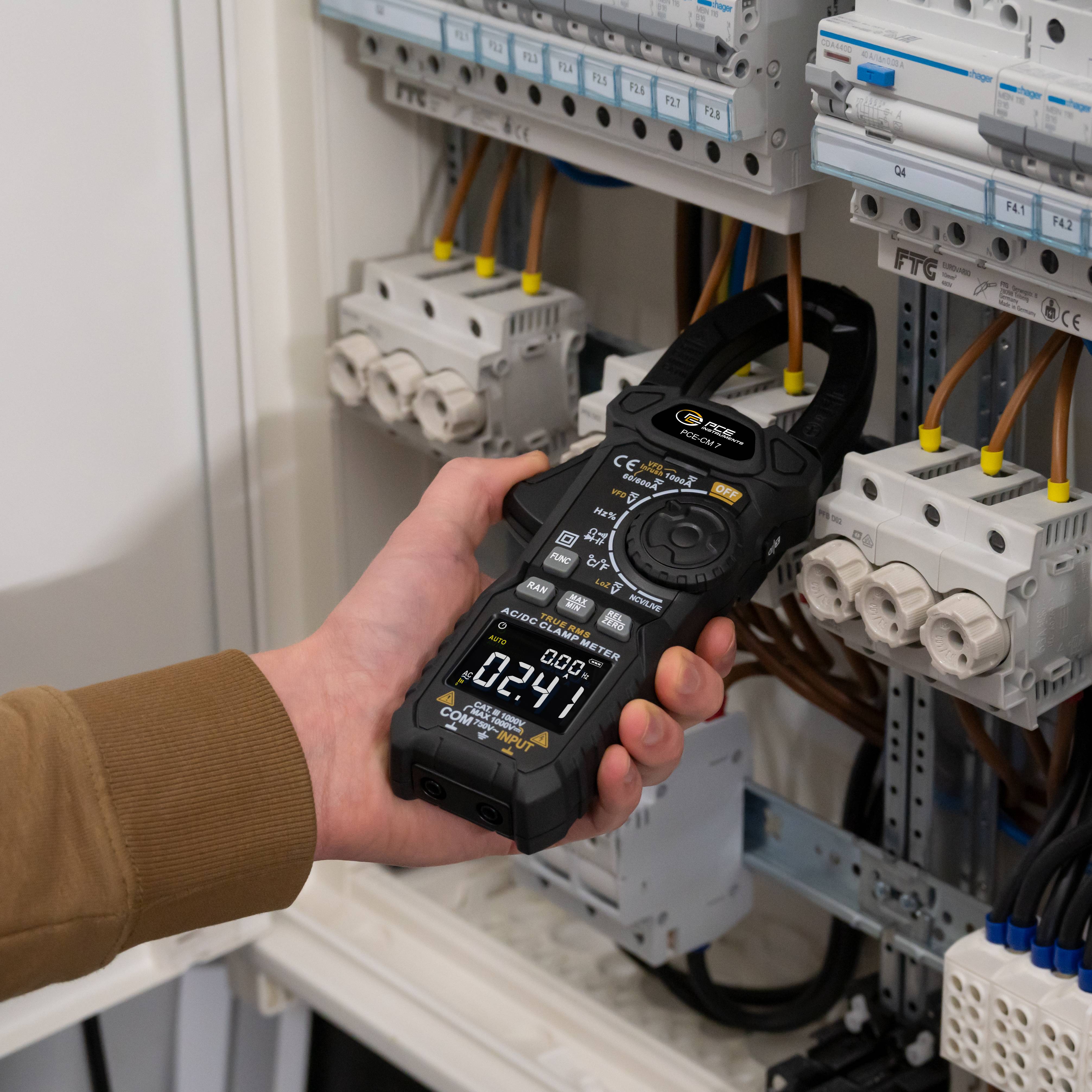 PCE Instruments Hand-Multimeter PCE-CM 7 digital |Gleichstrom 0,1A ... 1000A |6000 Counts |CAT III 1000V |CAT IV 600V