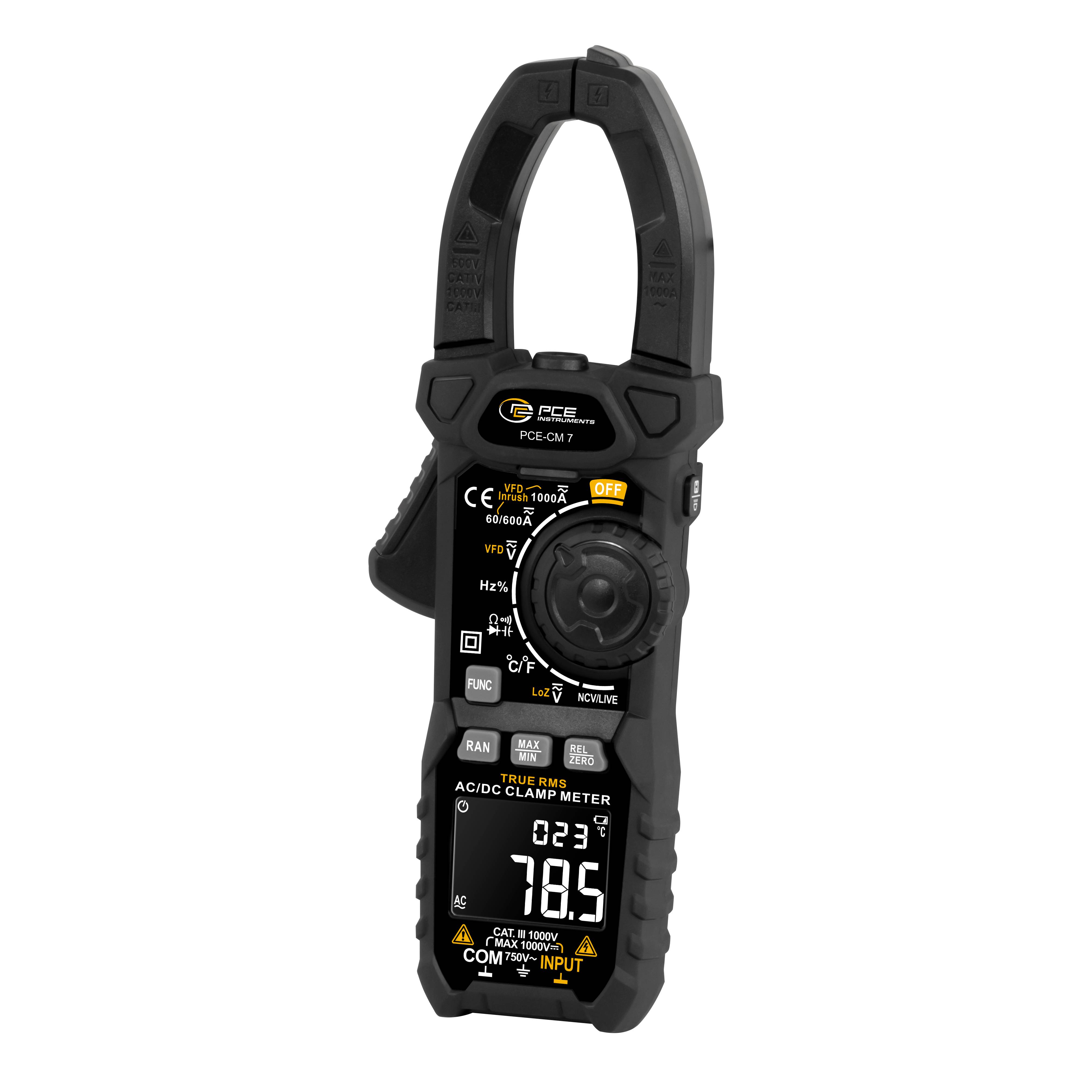 PCE Instruments PCE-CM 7 Hand-Multimeter digital Datenlogger CAT III 1000V Anzeige (Counts): 6000