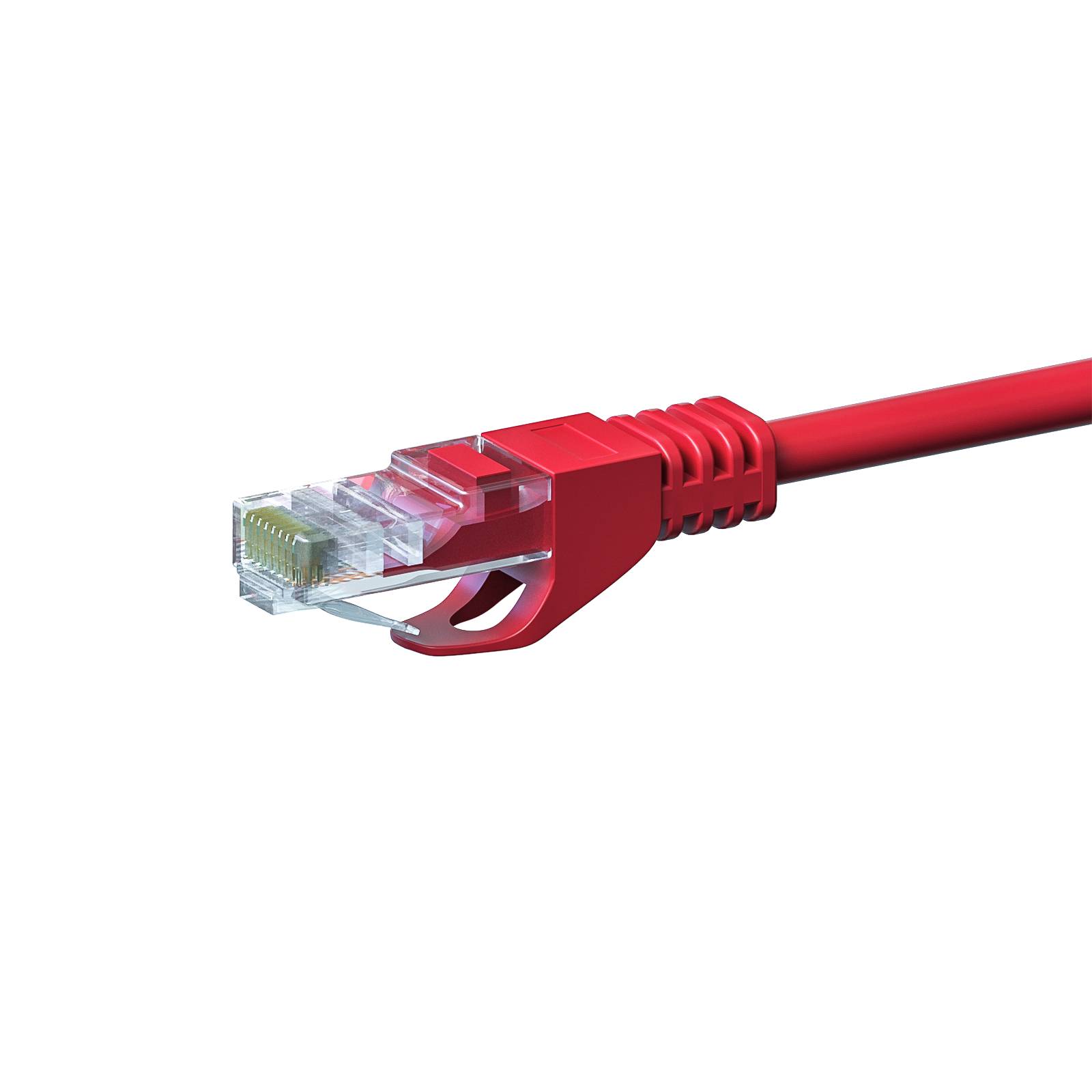 Danicom - CAT 5e Netzwerkkabel U/UTP – 2 Meter - Rot - CCA