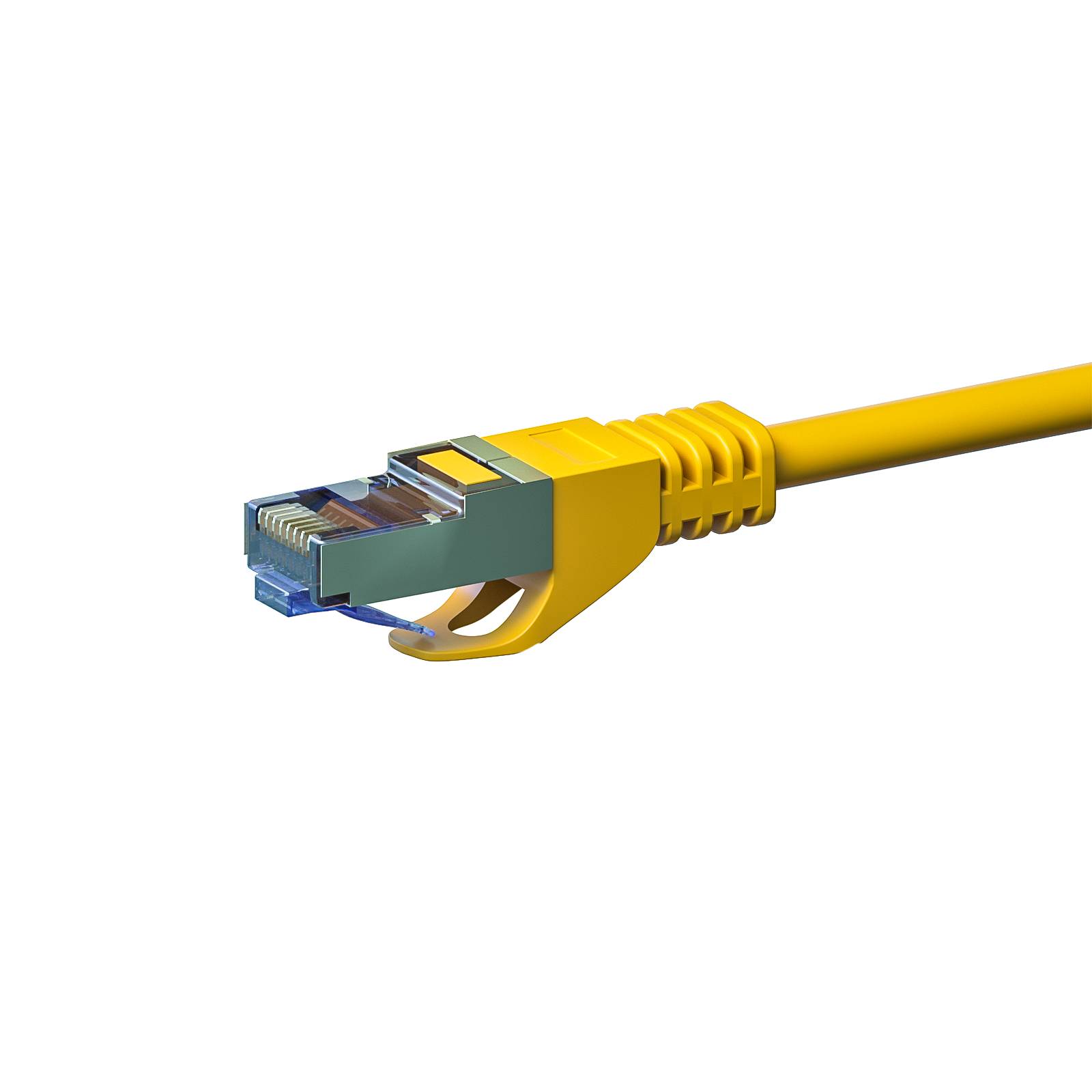 Danicom - CAT 6a Netzwerkkabel LSOH - S/FTP - 15 Meter - Gelb