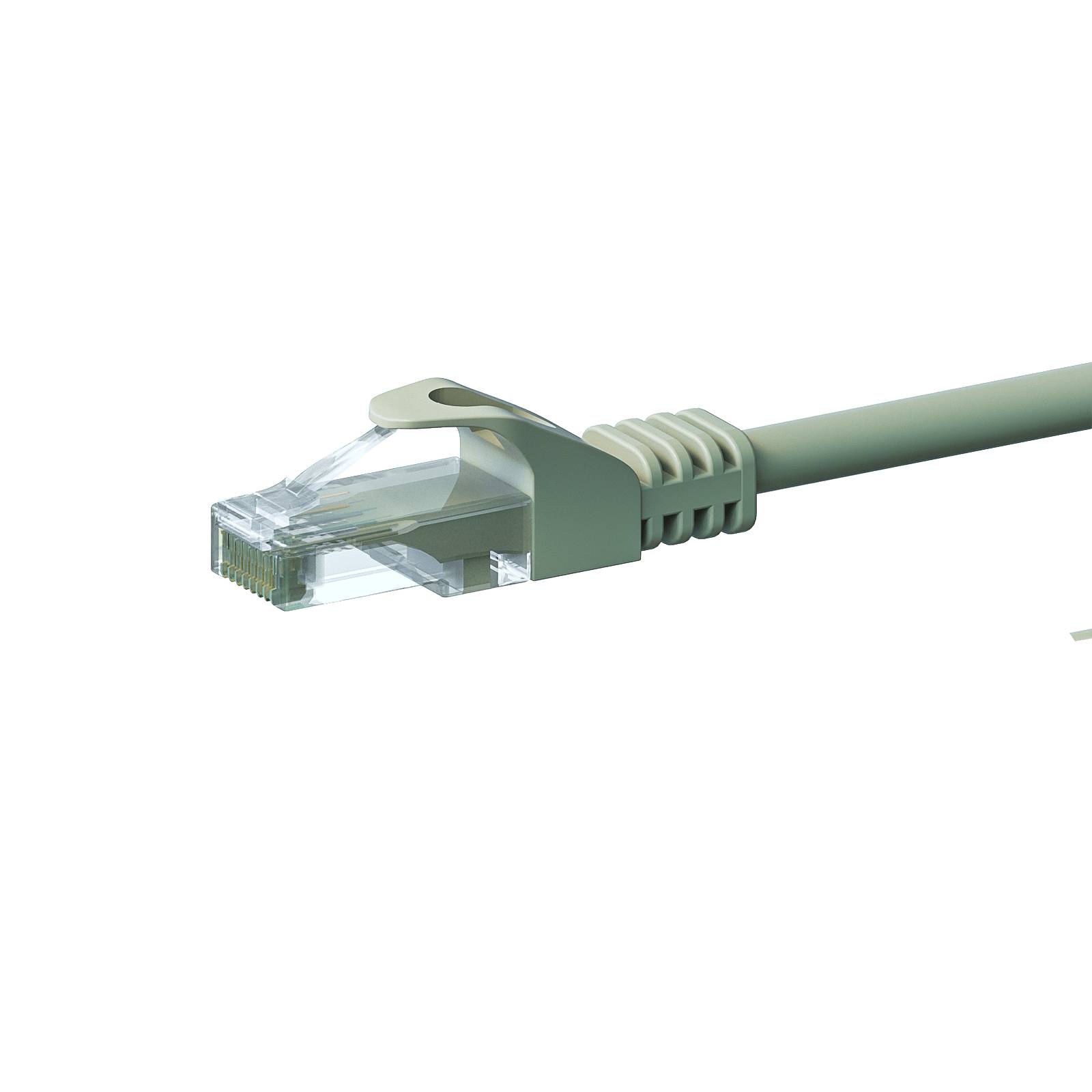 Danicom - CAT 6 Netzwerkkabel U/UTP - 2 Meter - Grau - CCA