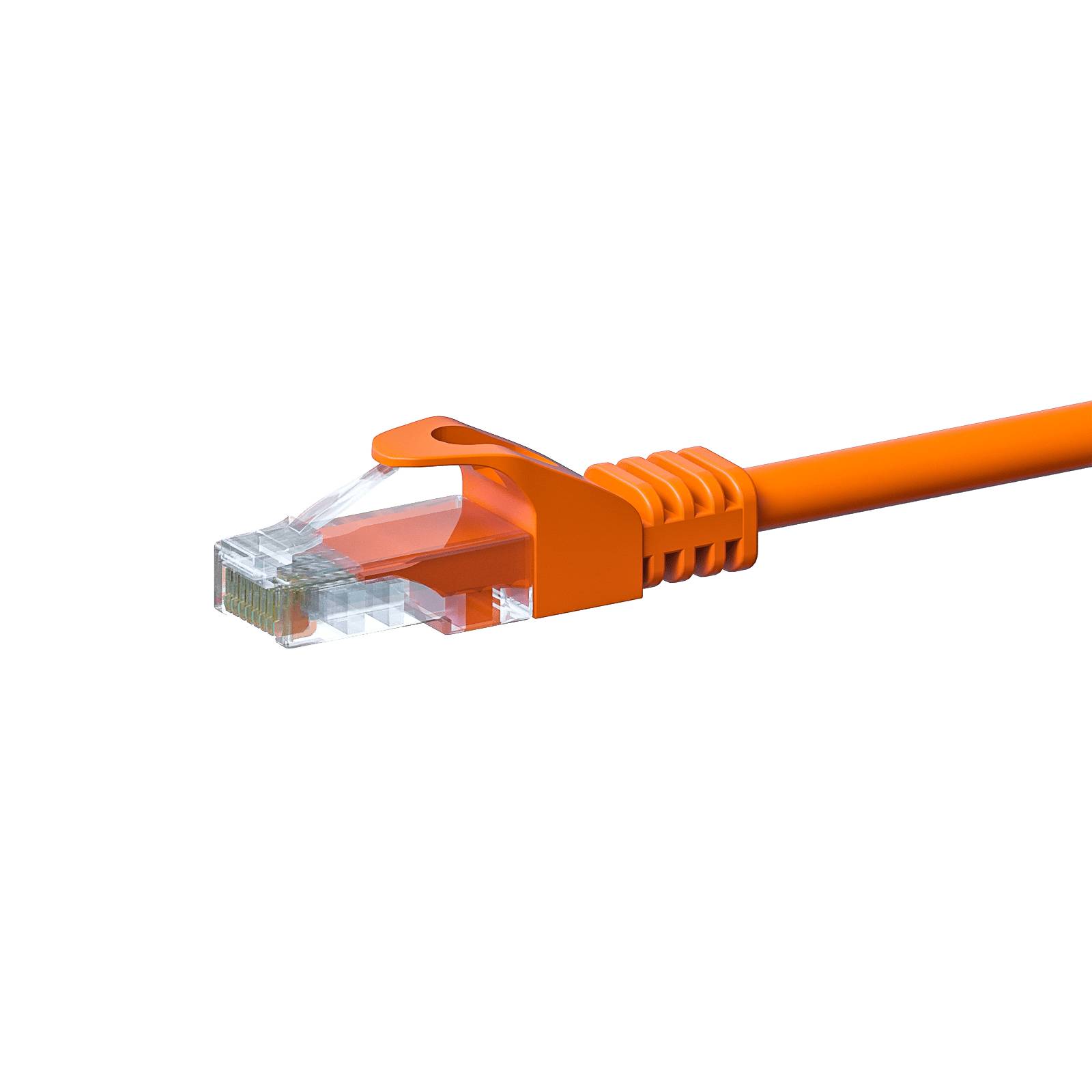Danicom - CAT 5e Netzwerkkabel U/UTP – 2 Meter - Orange - CCA