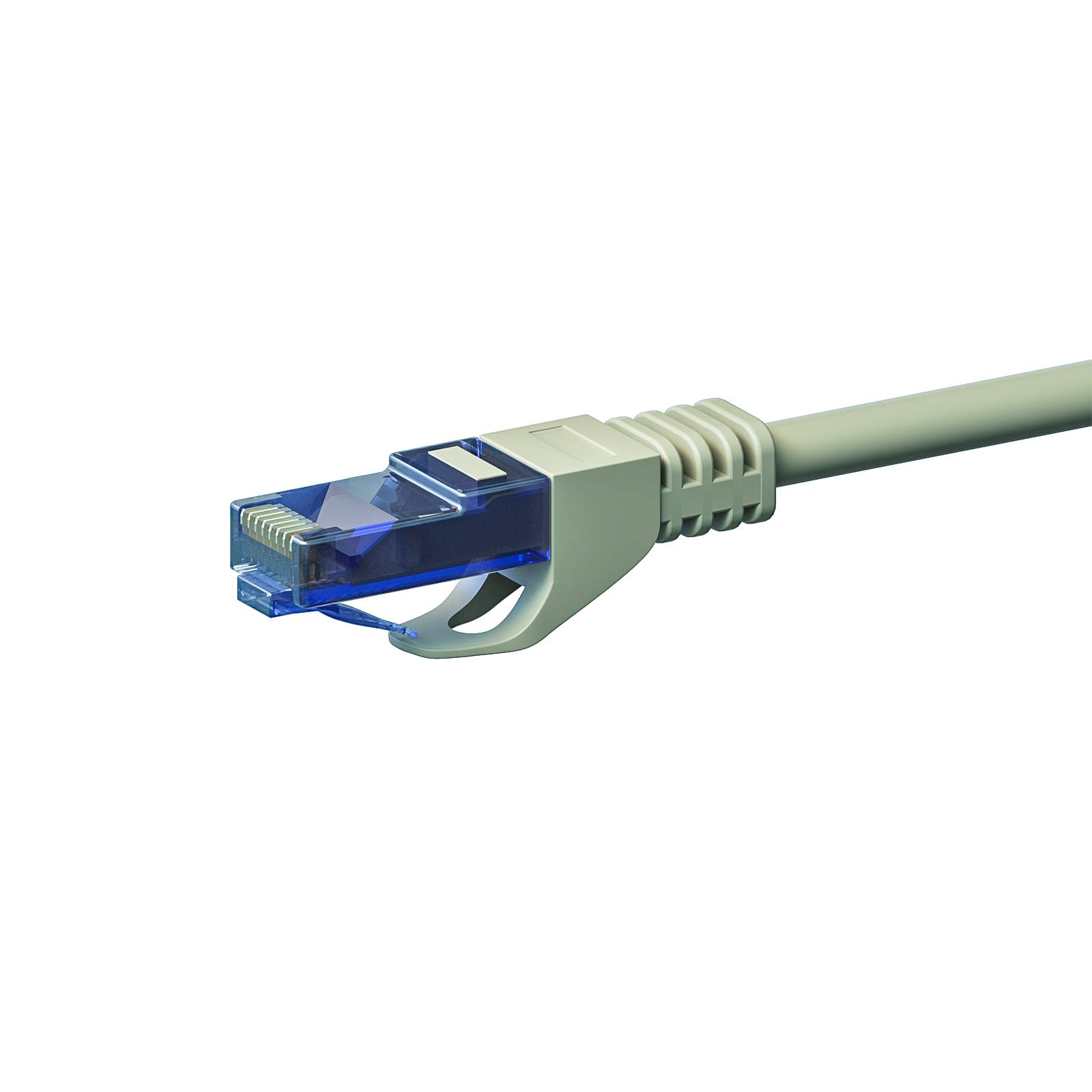 Danicom - CAT6a Netzwerkkabel 100% Kupfer - U/UTP - 10 Meter - Grau