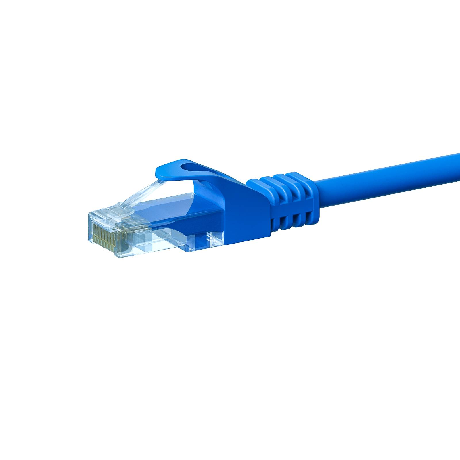 Danicom - CAT5e Netzwerkkabel, U/UTP, 2 meter, Blau, 100% Kupfer