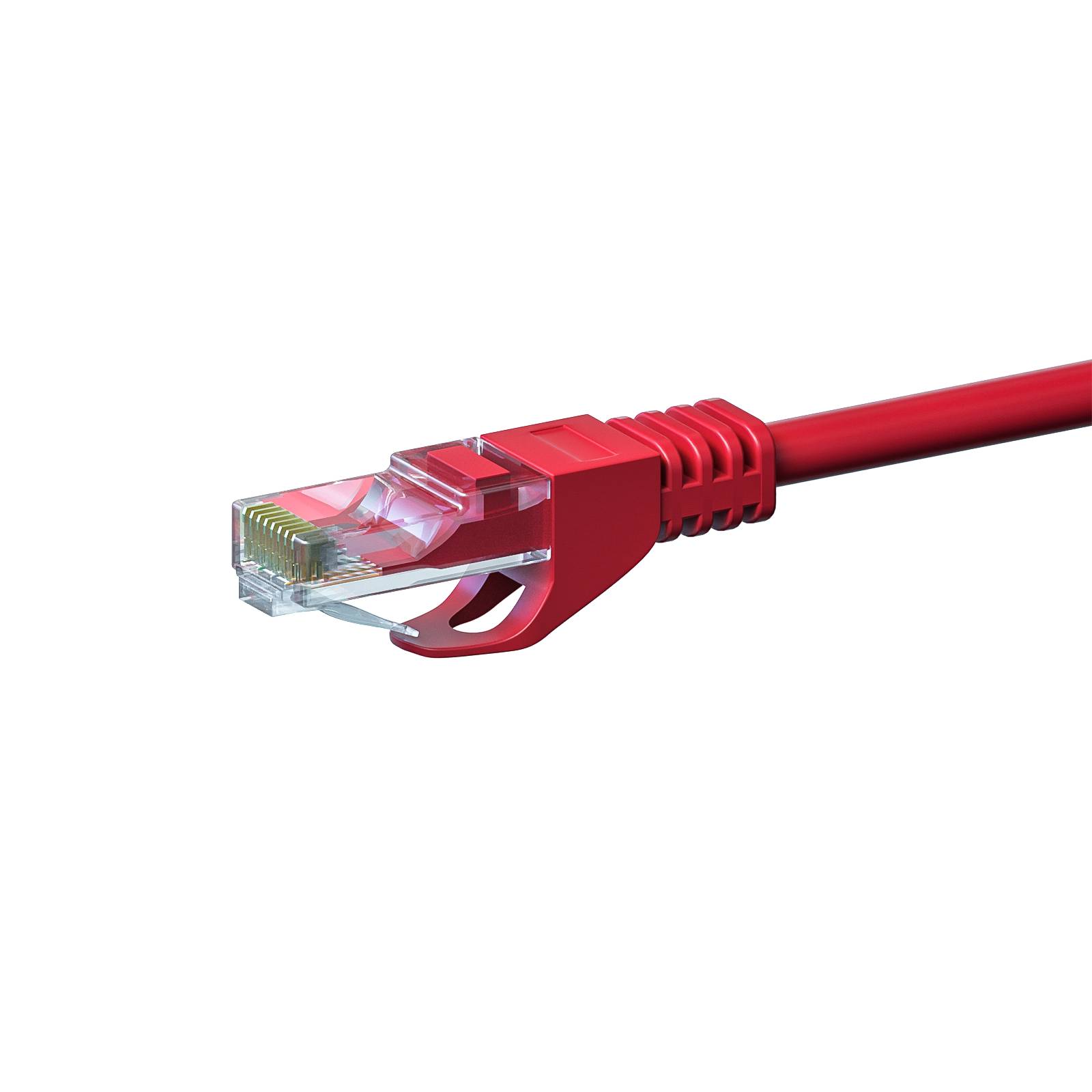 Danicom - CAT 6 Netzwerkkabel U/UTP - 1,50 Meter - Rot - CCA