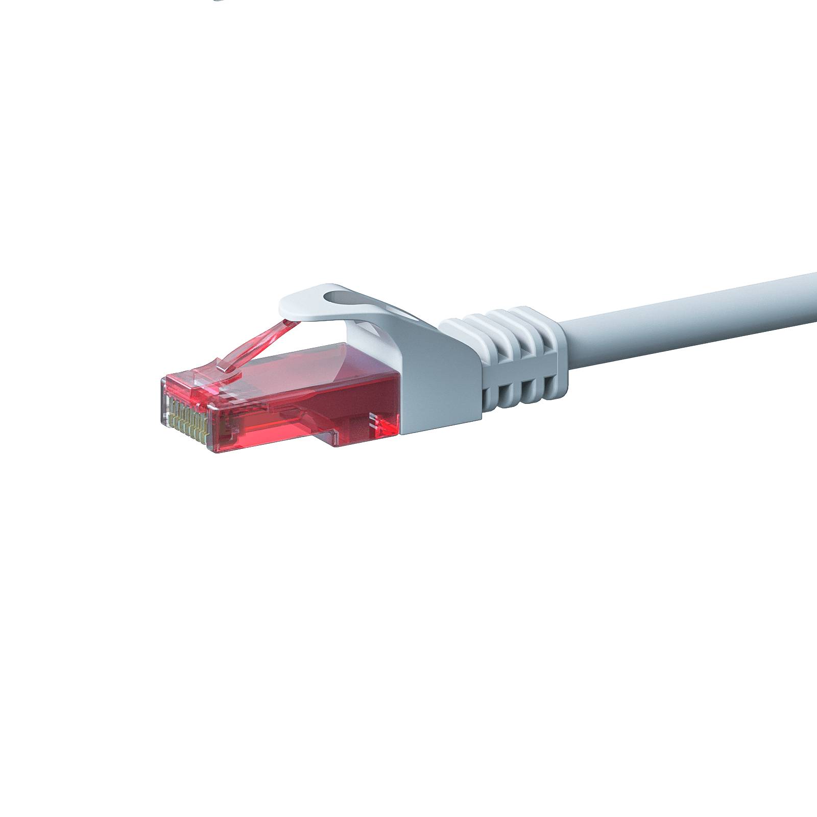 Danicom - CAT6 Netzwerkkabel, U/UTP, 2 meter, Weiß, 100% Kupfer